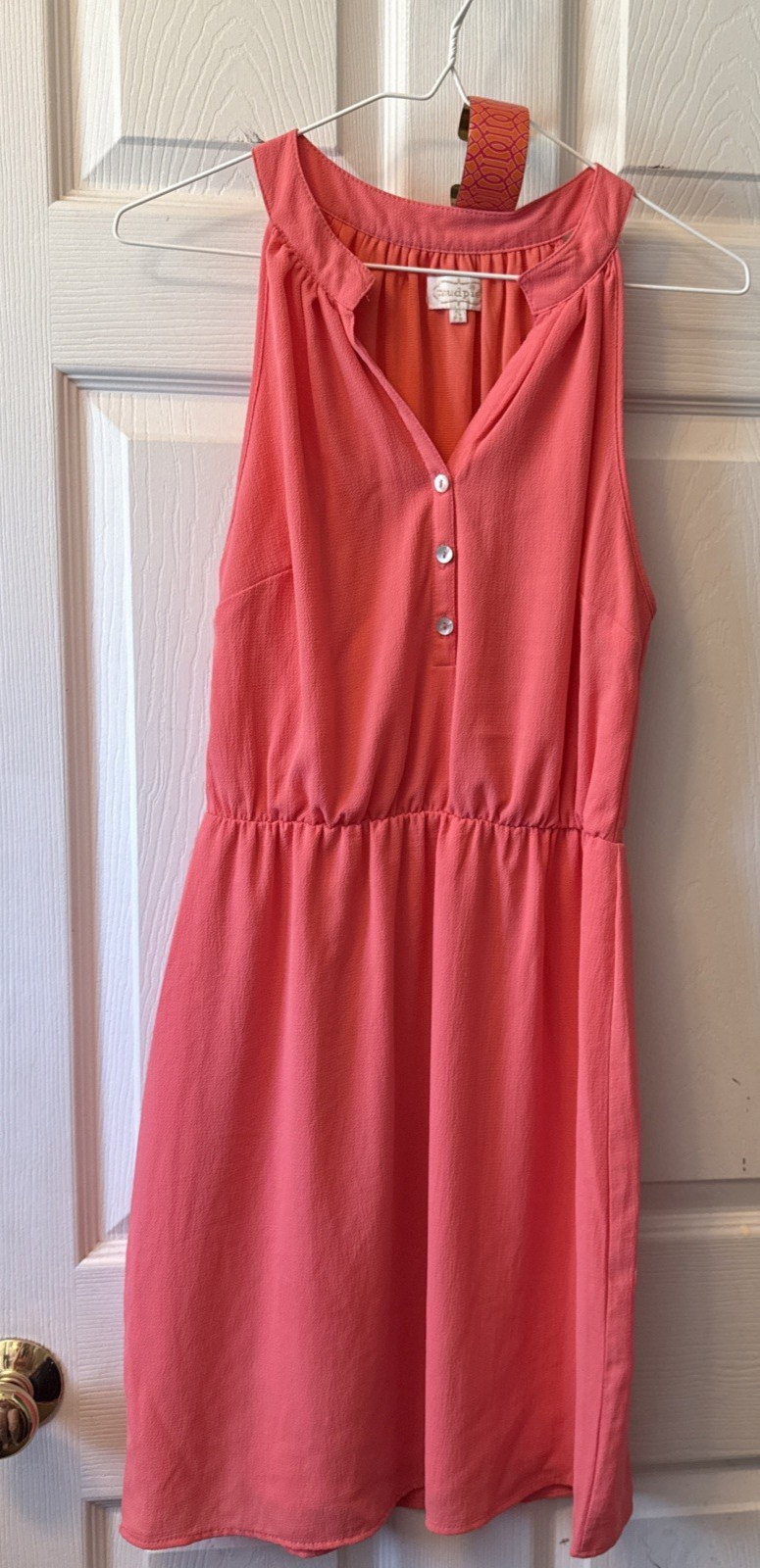 MUD PIE Teagan PINK RACER BACK Sleeveless DRESS with BRACELET ~ Size SMALL