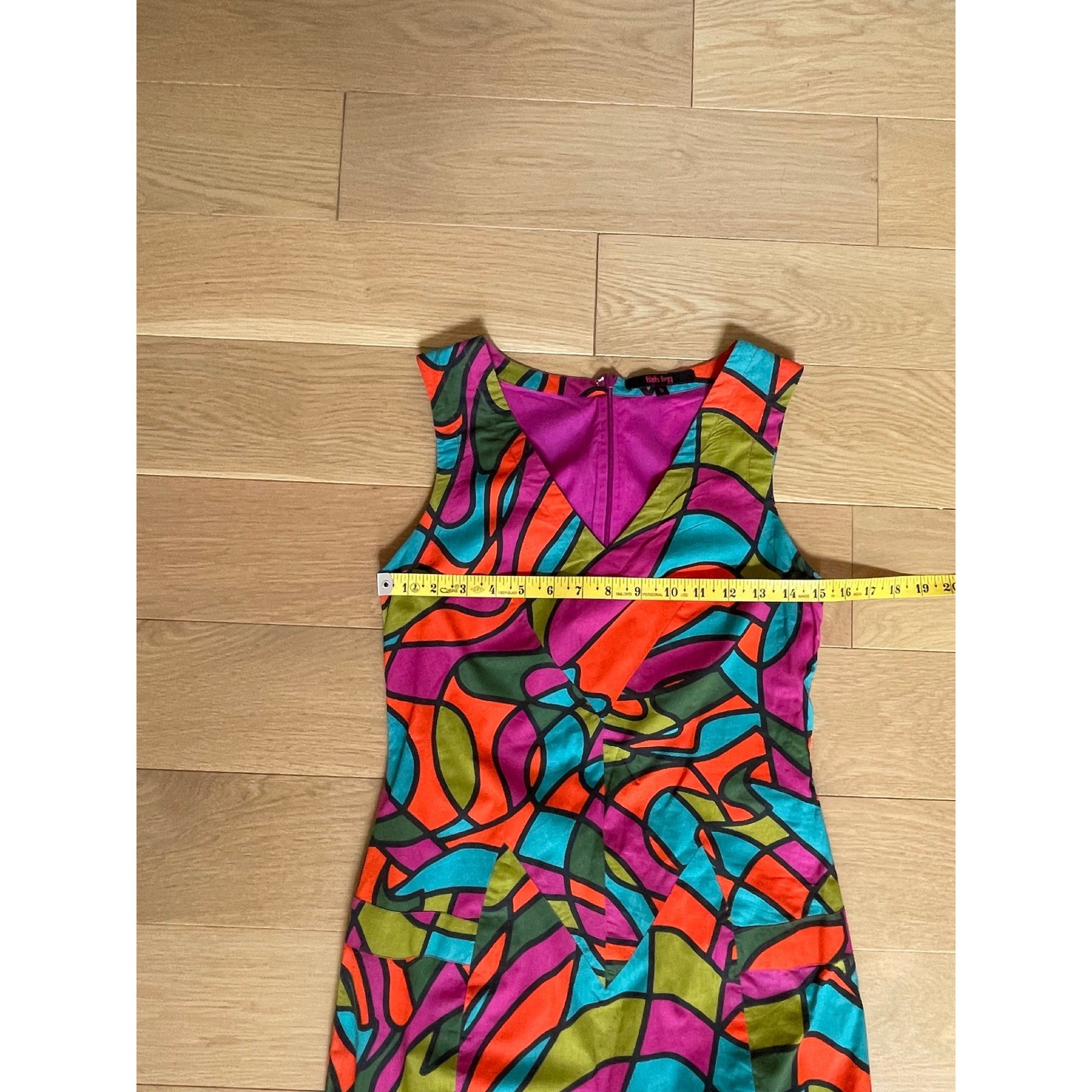 Anthropologie Fish Fry Glass Glow Shift Dress S Manish Arora Vintage Rare