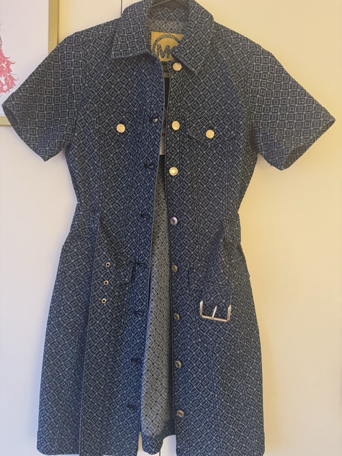 michael kors denim dress xs NWT