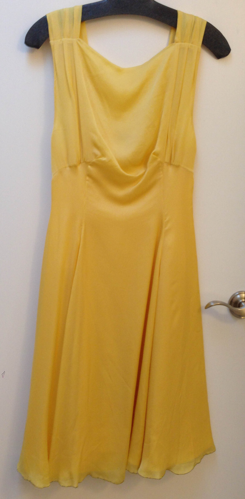 Worn 1x $1980 Moschino BRA FRIENDLY sleeveless silk dress lining size IT 42 US 6