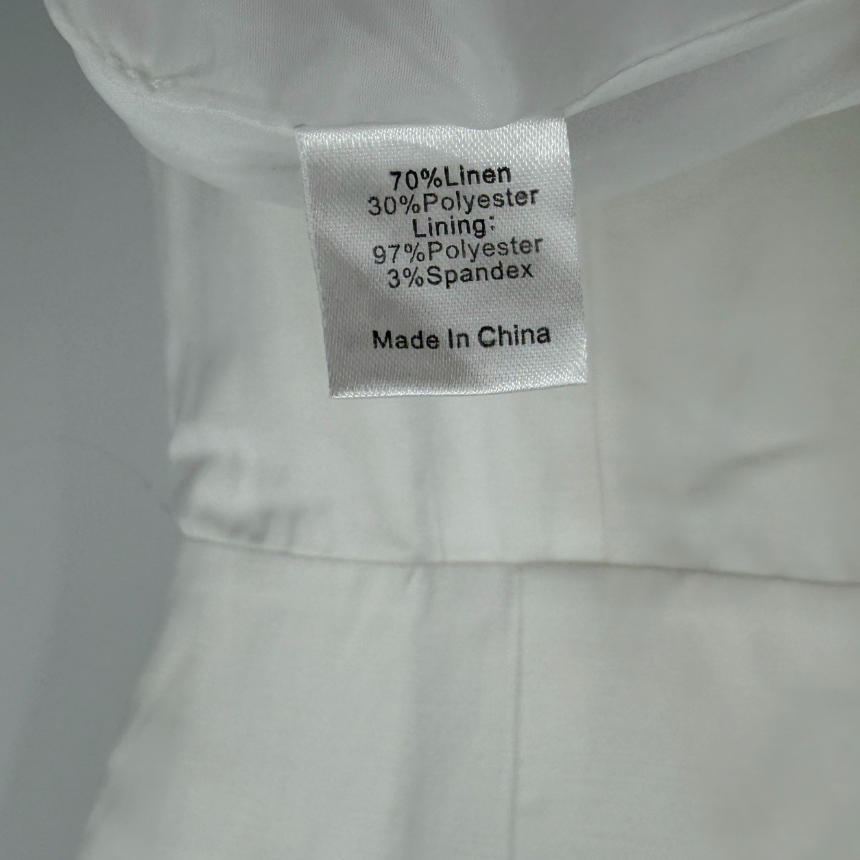 Tuckernuck White Linen Leighton Mini Dress S Women’s Sleeveless Mandarin Collar