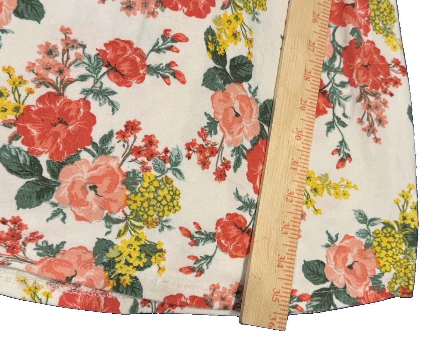 NWT Bobbie Brooks Women’s Small White Floral Dress V Neck Lace Back Waist Tie