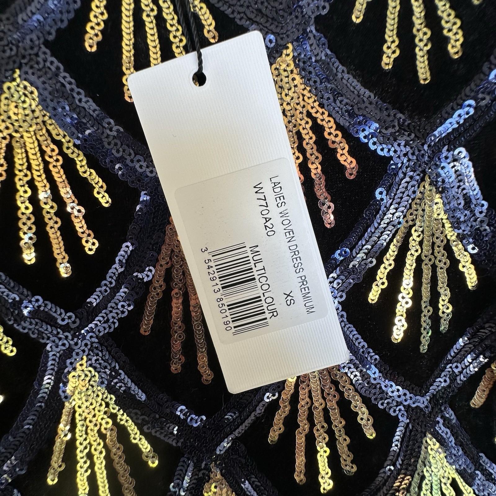 NWT Molly Bracken Sequin Mini Dress Art Deco Gatsby Women’s XS Party
