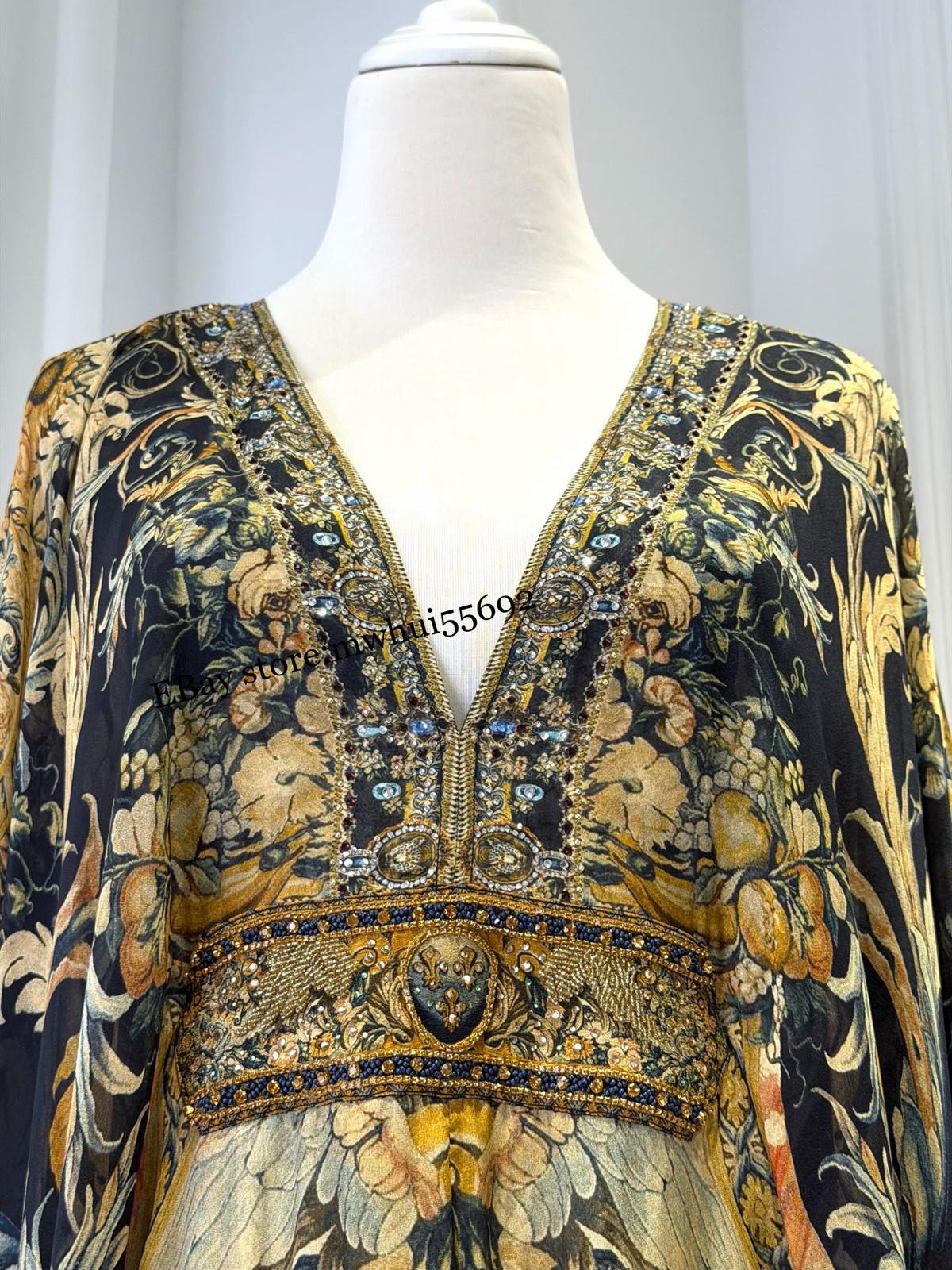 CAMILLA 2026 Maxi Dresses Elegant Temperament Holiday Retro Print Dress