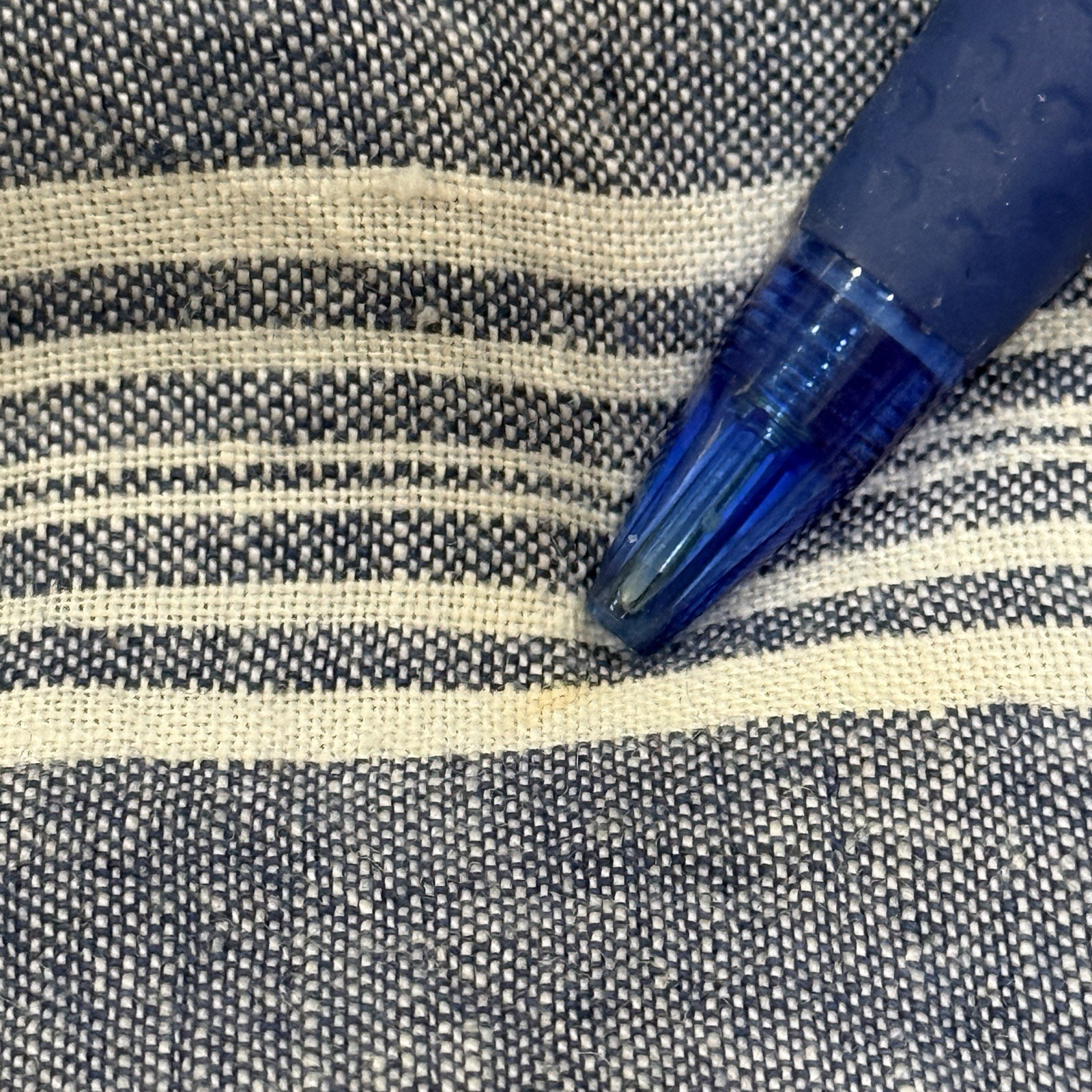 Caslon Womens Blue White Striped 100% Linen Drop Waist Dress Coastal Vacation 1X