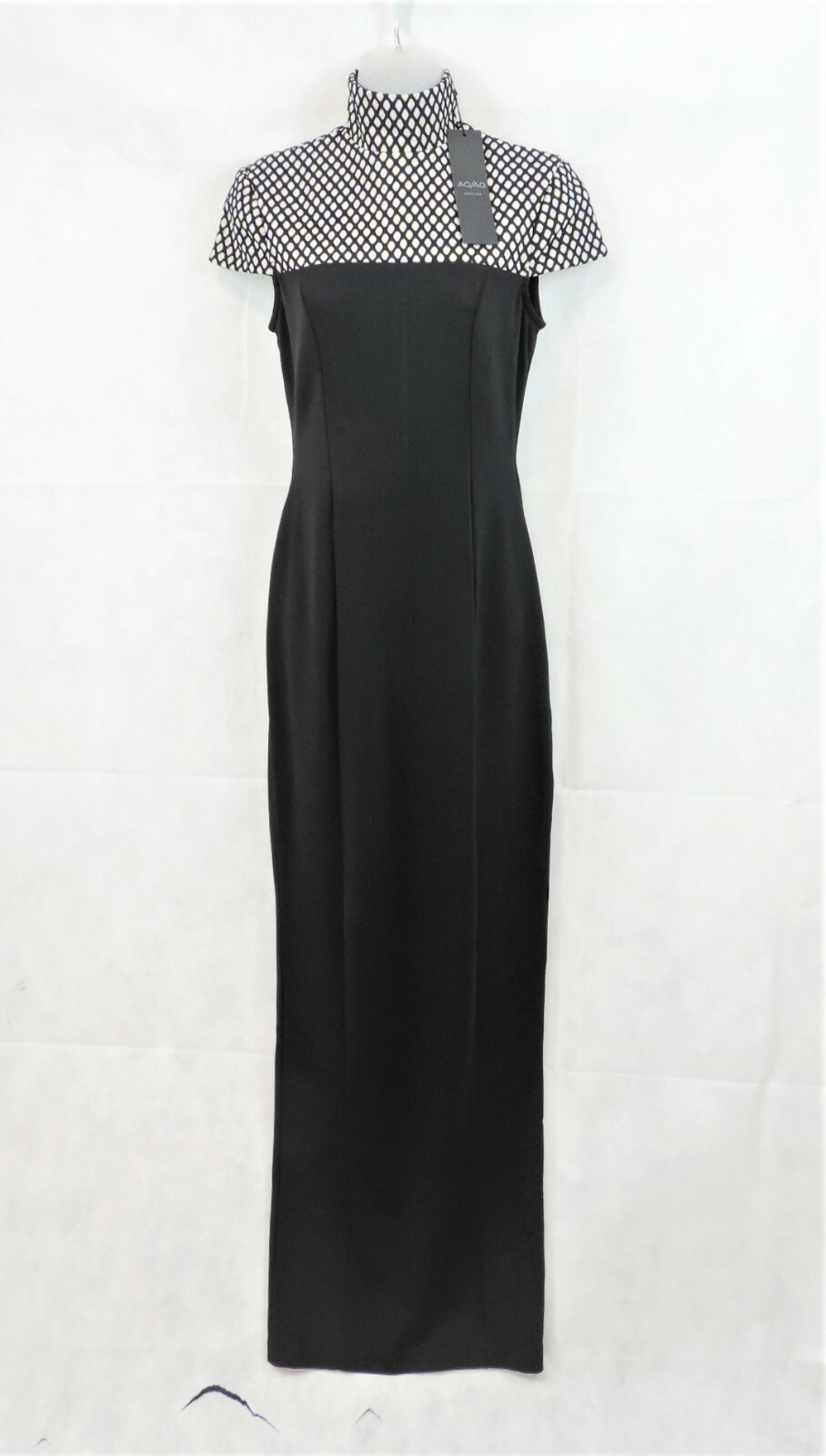 Aq/Aq Black Infanna Maxi Dress Size 8 Uk Rrp £115 CR024 CC 09