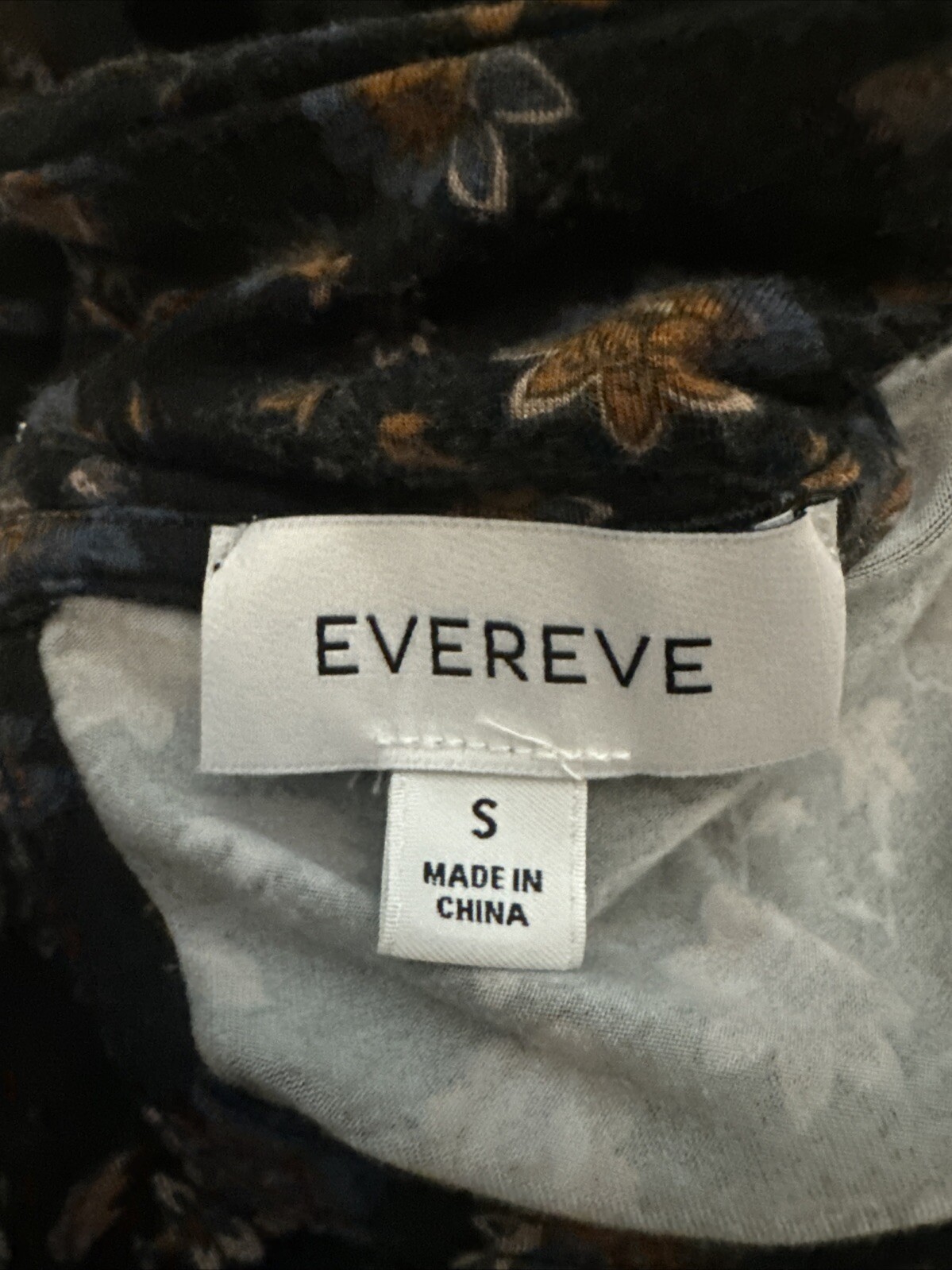 Evereve Lorelei Ruched Smocked Knit FLORAL Dress Keyhole Back Bodycon Stretch S