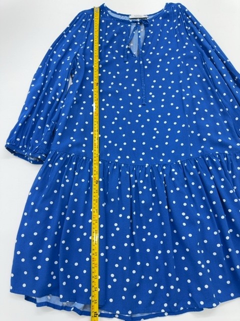 Reserved Girls Blue Polka Dot Knee-Length Dress UK 14