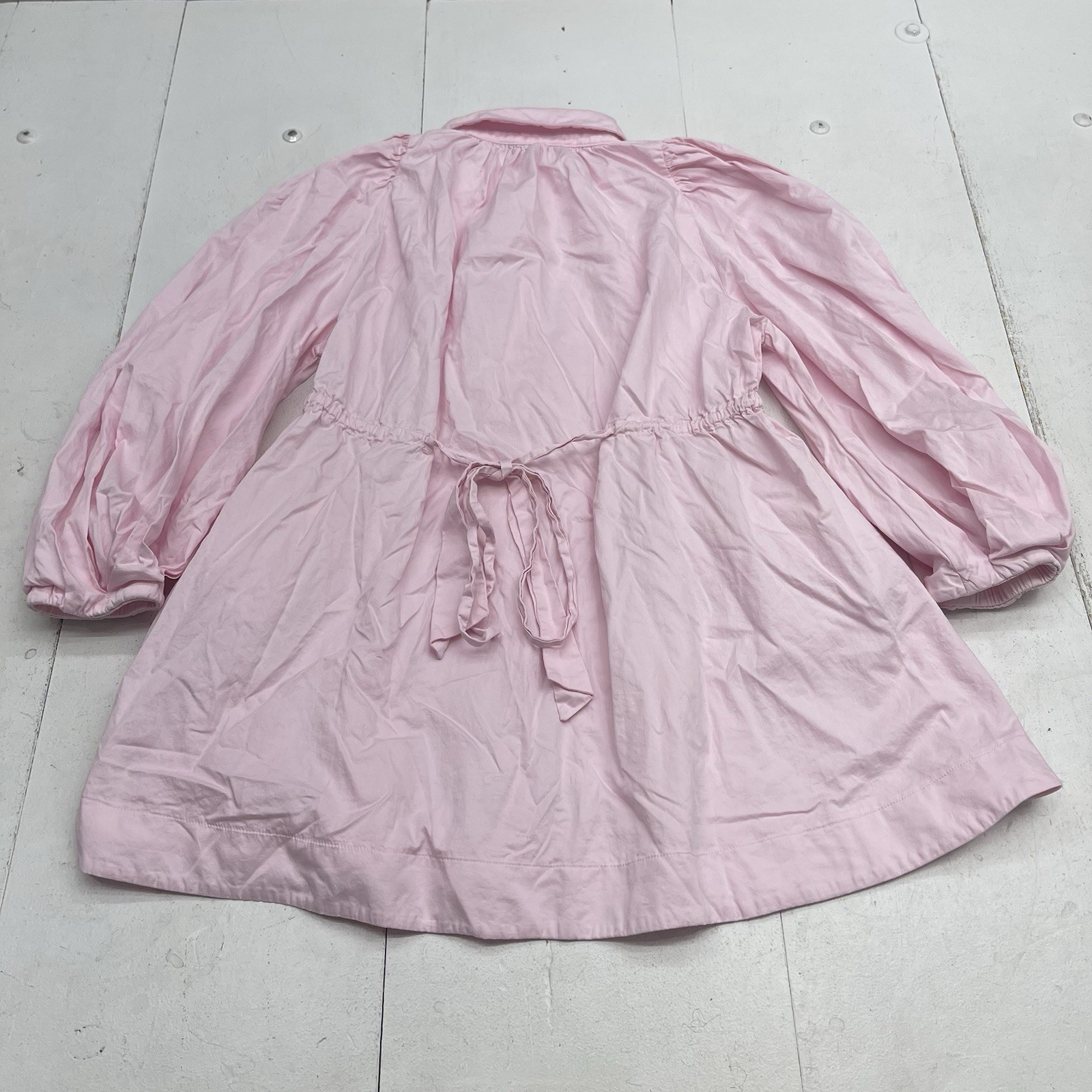 Aureta Pink Fairy Floss Daisy Button Up Mini Dress Women’s Size Medium