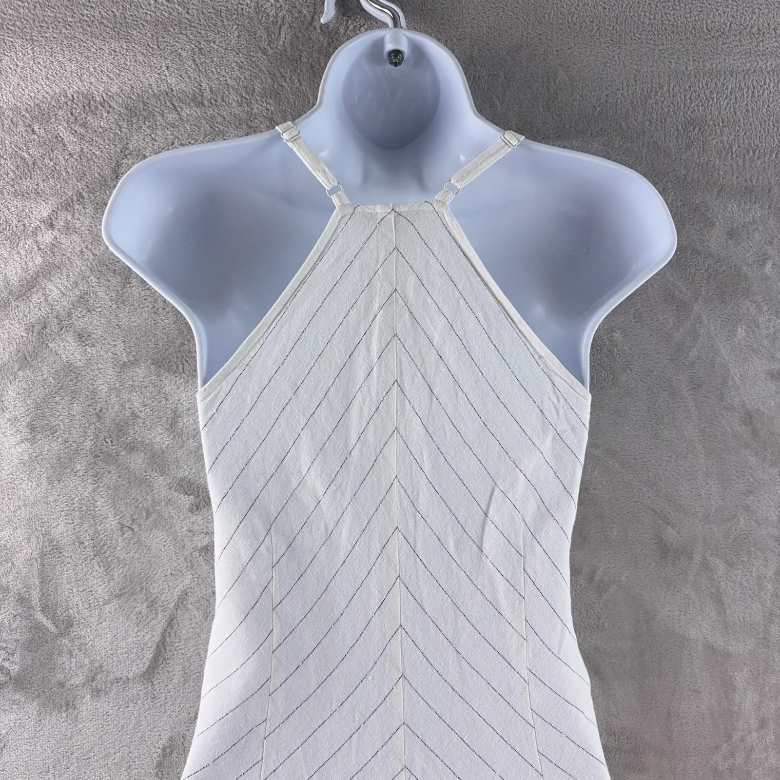 ATM Anthony Thomas Melillo Dress Womens Size Medium White Striped Slip￼