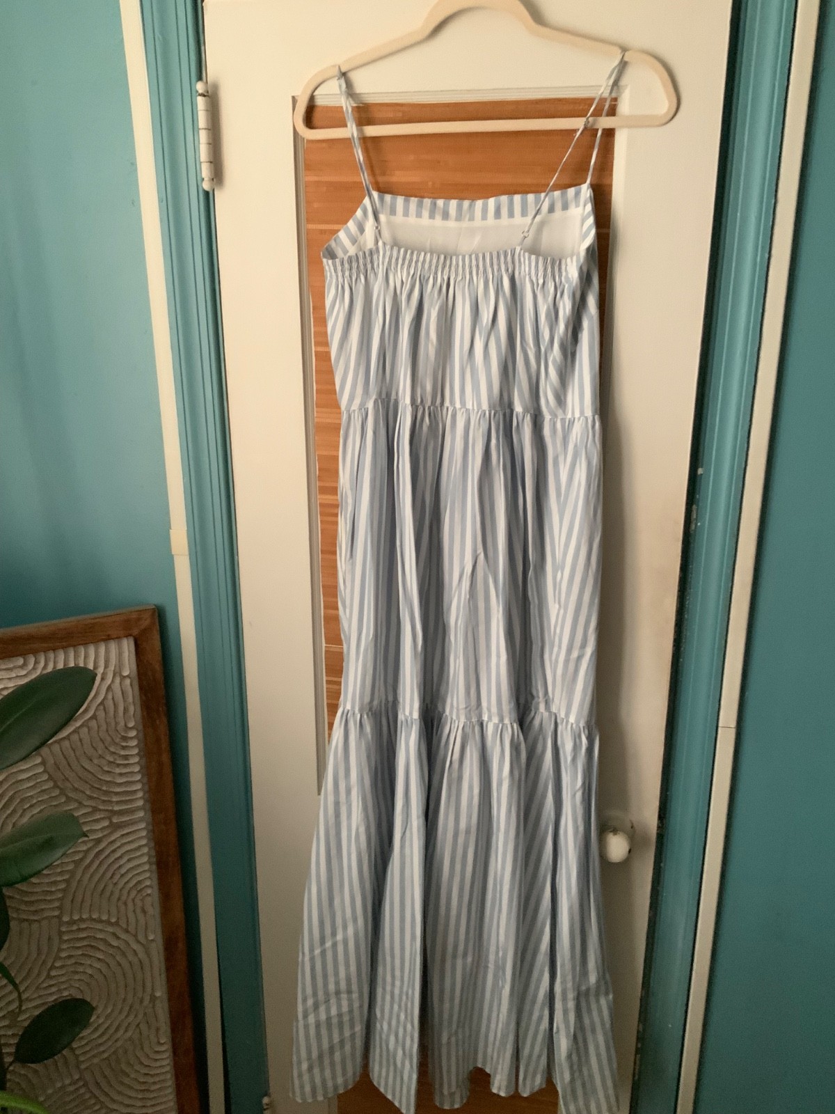rag & bone Blue White Striped Leilah Poplin Dress Size S NWOT Reg $428