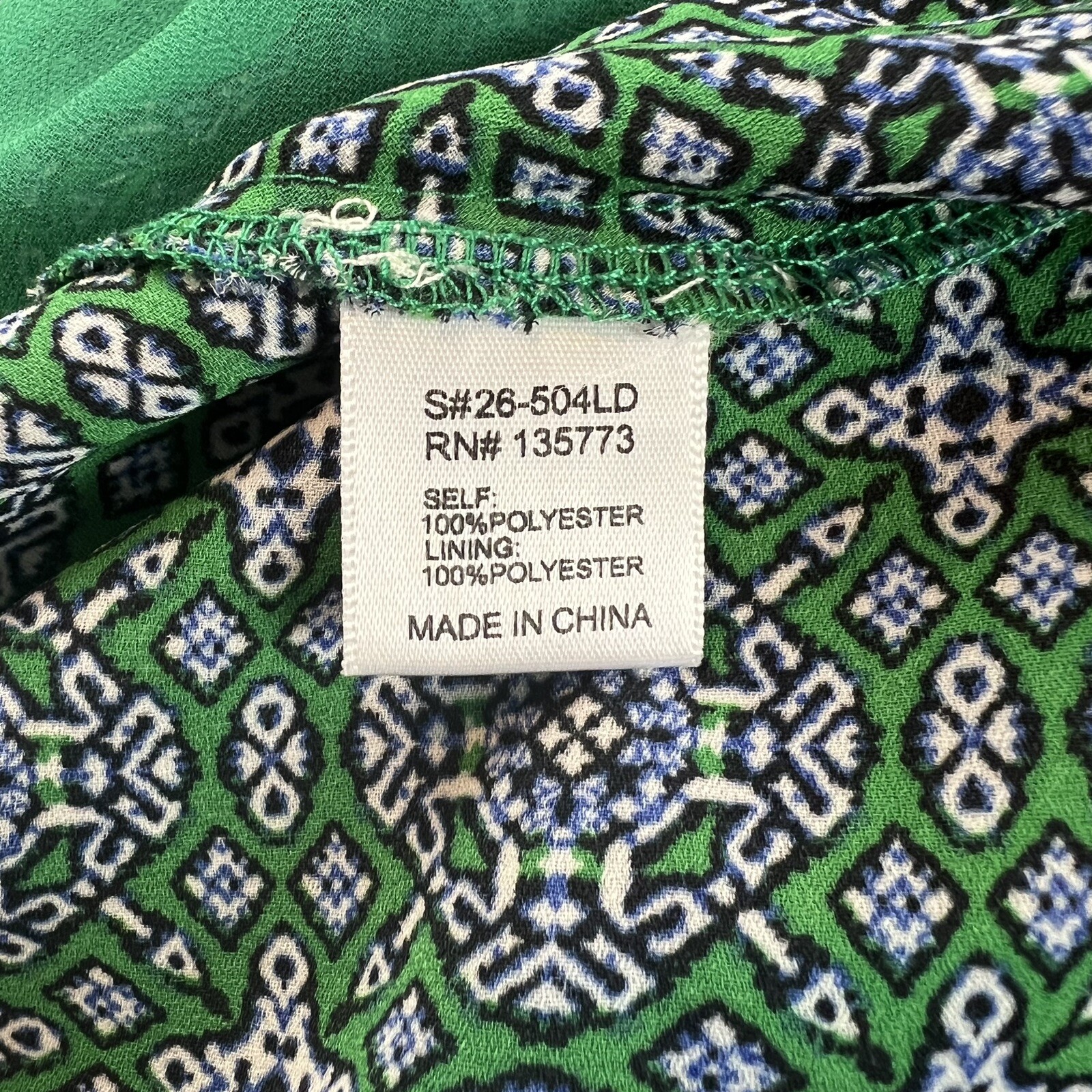 OLIVACEOUS Womens Size Medium Dress Open Back Plunge Green Medallion Mini NWT