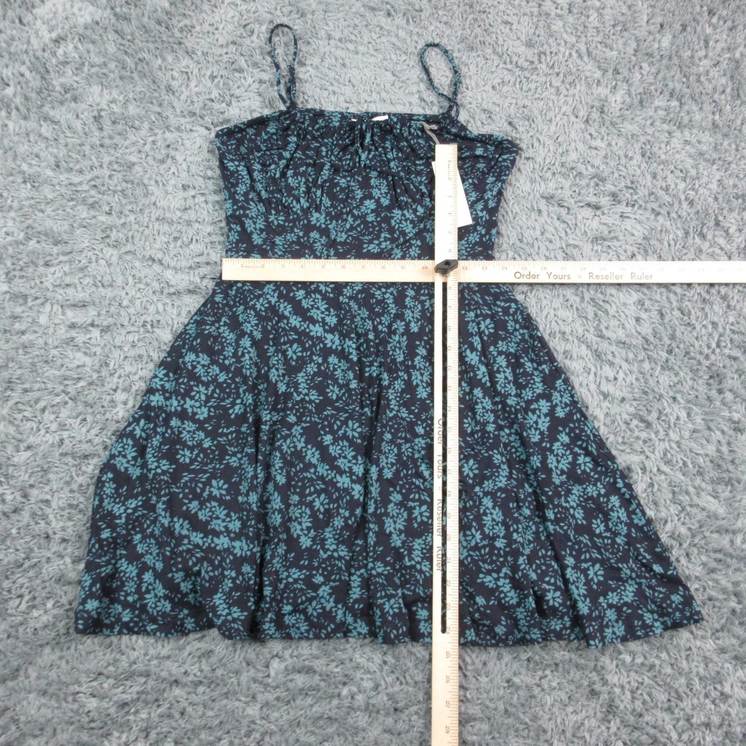 Nine Britton Dress Womens Small Blue Floral Sleeveless Fit & Flare Sundress NWT