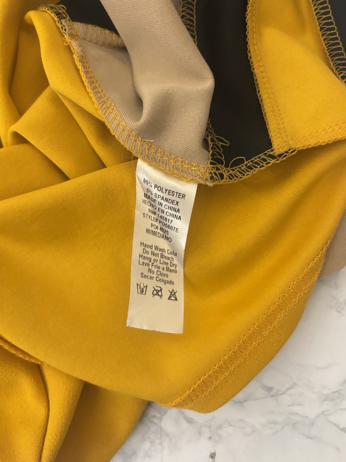 Privy Colorblock Spaghetti Strap Dress M Whimsigoth Yellow Black Pullover Q