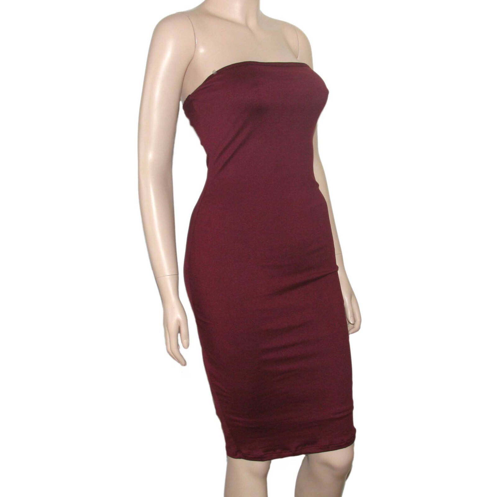 Akira Women’s Strapless Dress lined faux suede