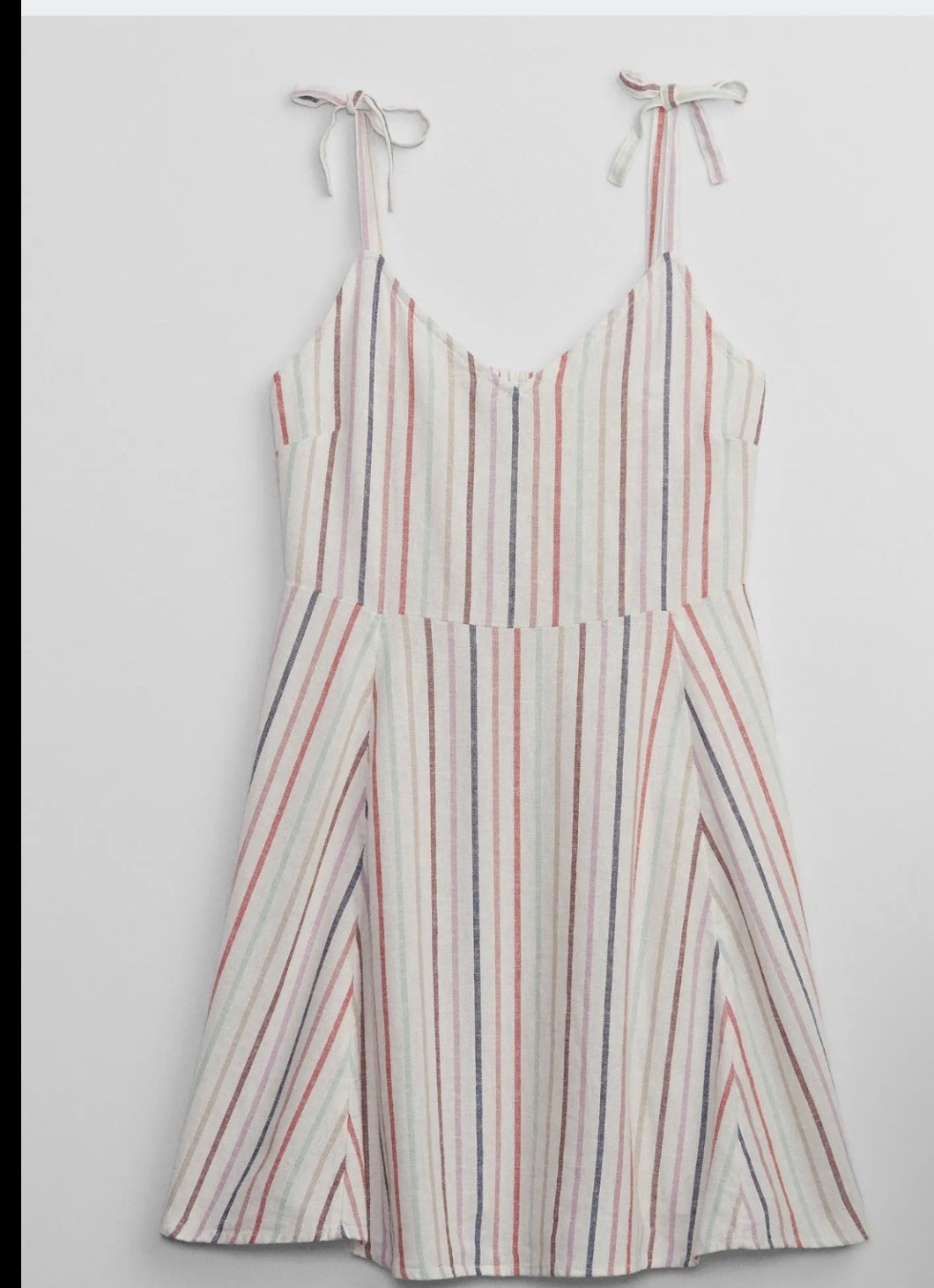 GAP striped sundress Size Small Cami top Fit & Flare Linen blend Multicolor