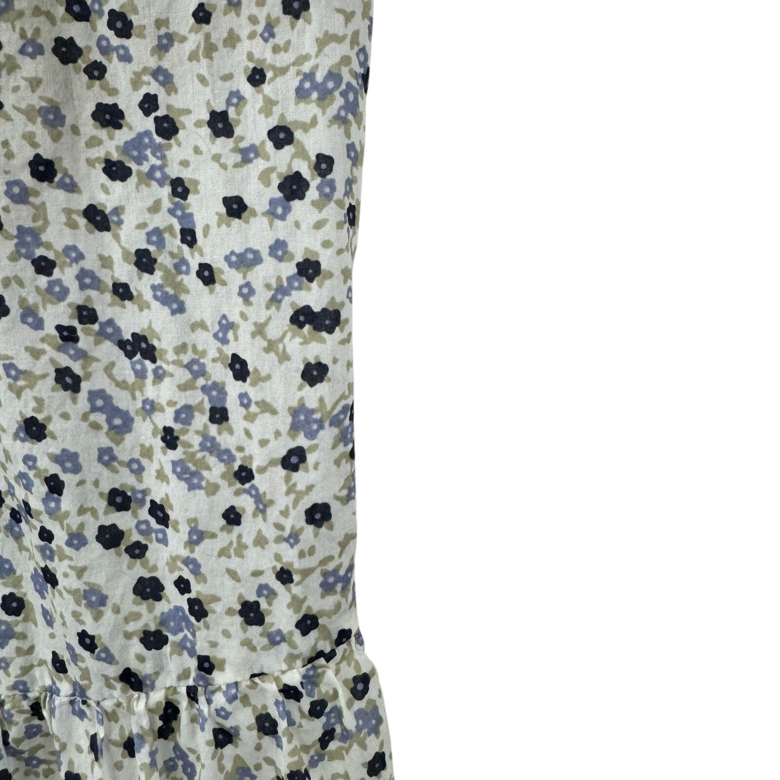Rails Medium Pippa Watercolor Buds Dress Floral Midi Shell Button Front Womens