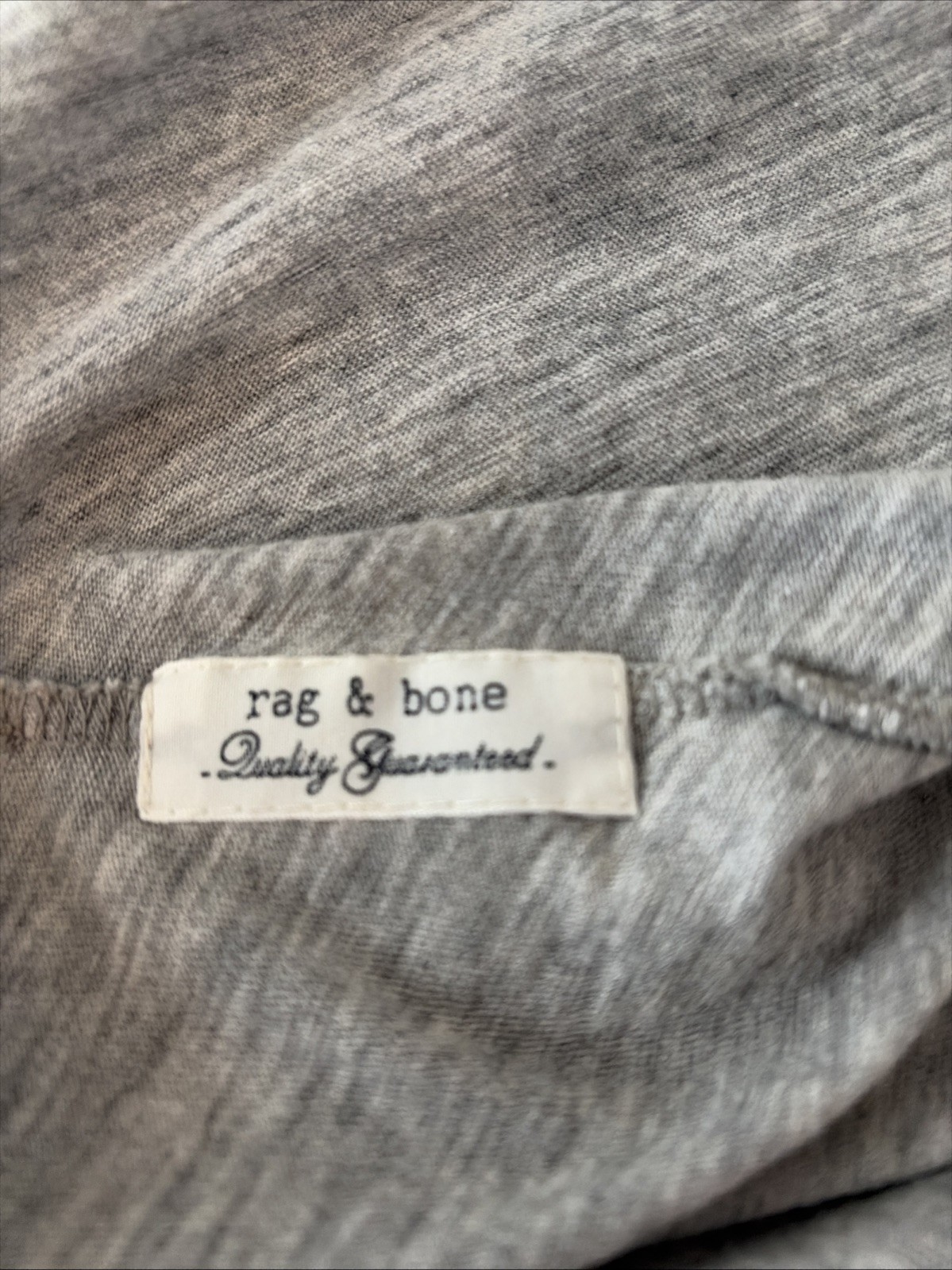 Rag & Bone Slub Dress Heather Grey S/P 100% Pima Cotton