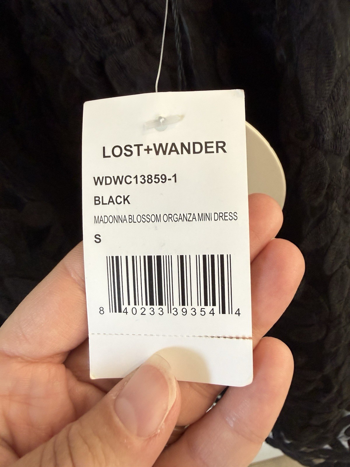 Lost + Wander Women’s Madonna Mini Dress Black Lace Small New With Tags