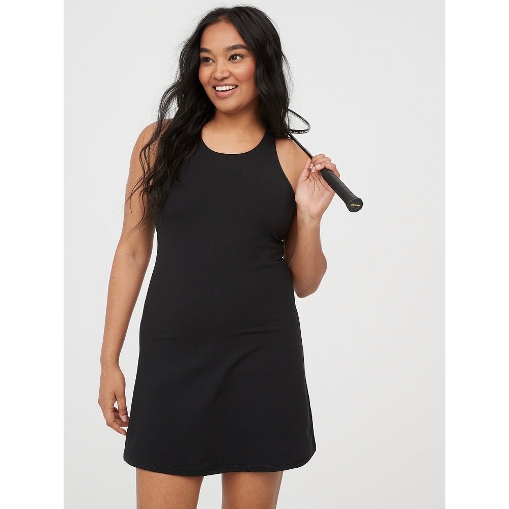 OFFLINE by Aerie The Hugger Athletic Dress XS Black Built-In Shorts Activewear