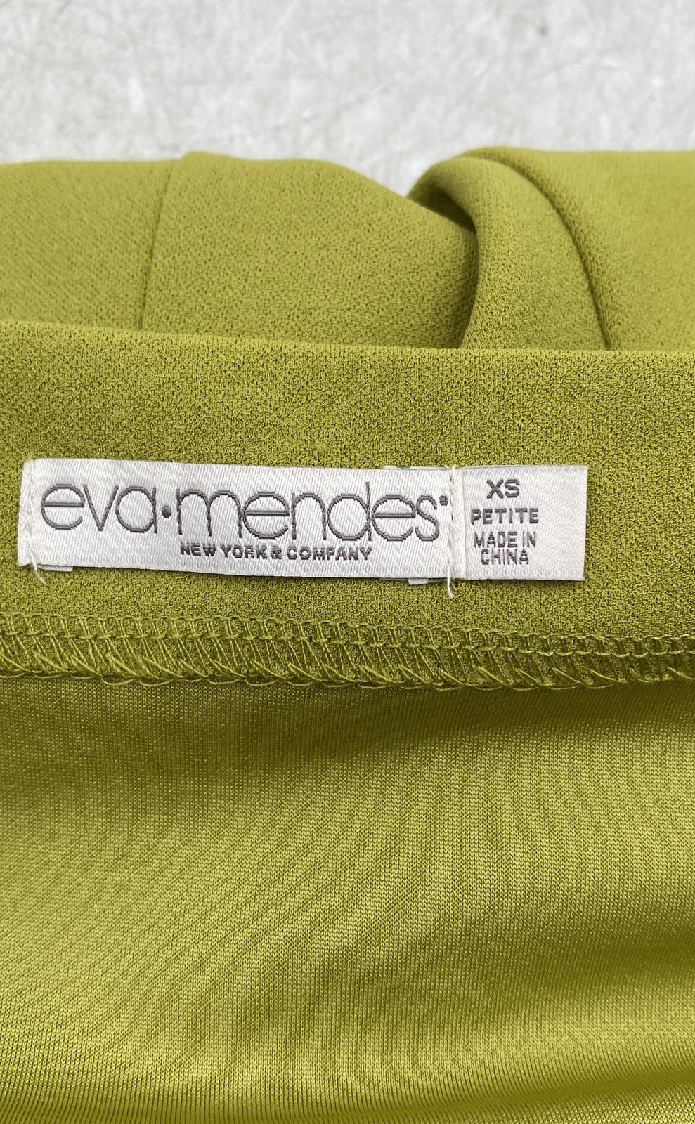 Eva-Mendes Womens Green Short Sleeve Boat Neck Stretch Sheath Dress Size XS