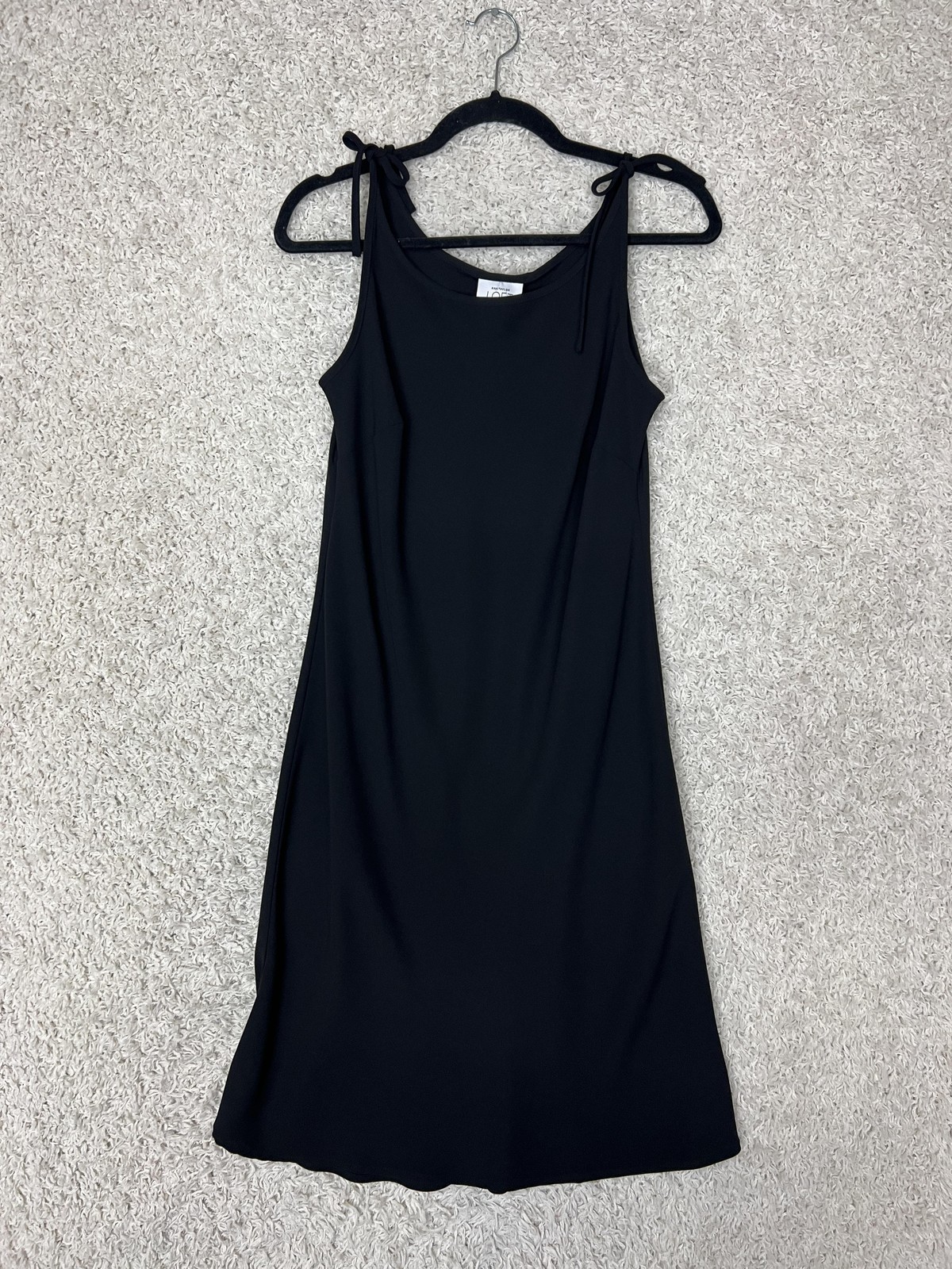 Ann Taylor Loft Dress Womens 8 Petite Sleeveless Tie Strap Midi Lined Classic