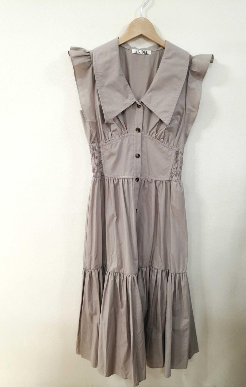 SNIDEL corset designed shirt dress Greige Used