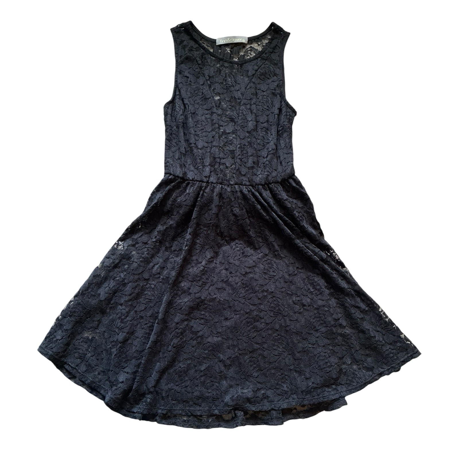 Black Lace Skater Dress – Size Small Juniors LBD Whimsigoth Fit & Flare