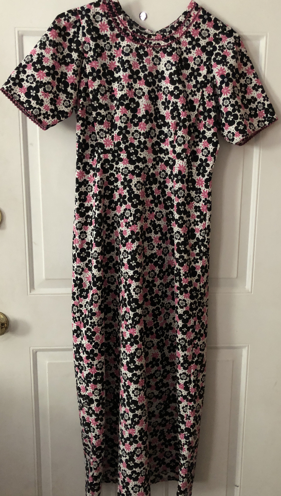 Amish Mennonite Cape Dress 36”Bust/29”Waist Modest Handmade Multicolor Polyester