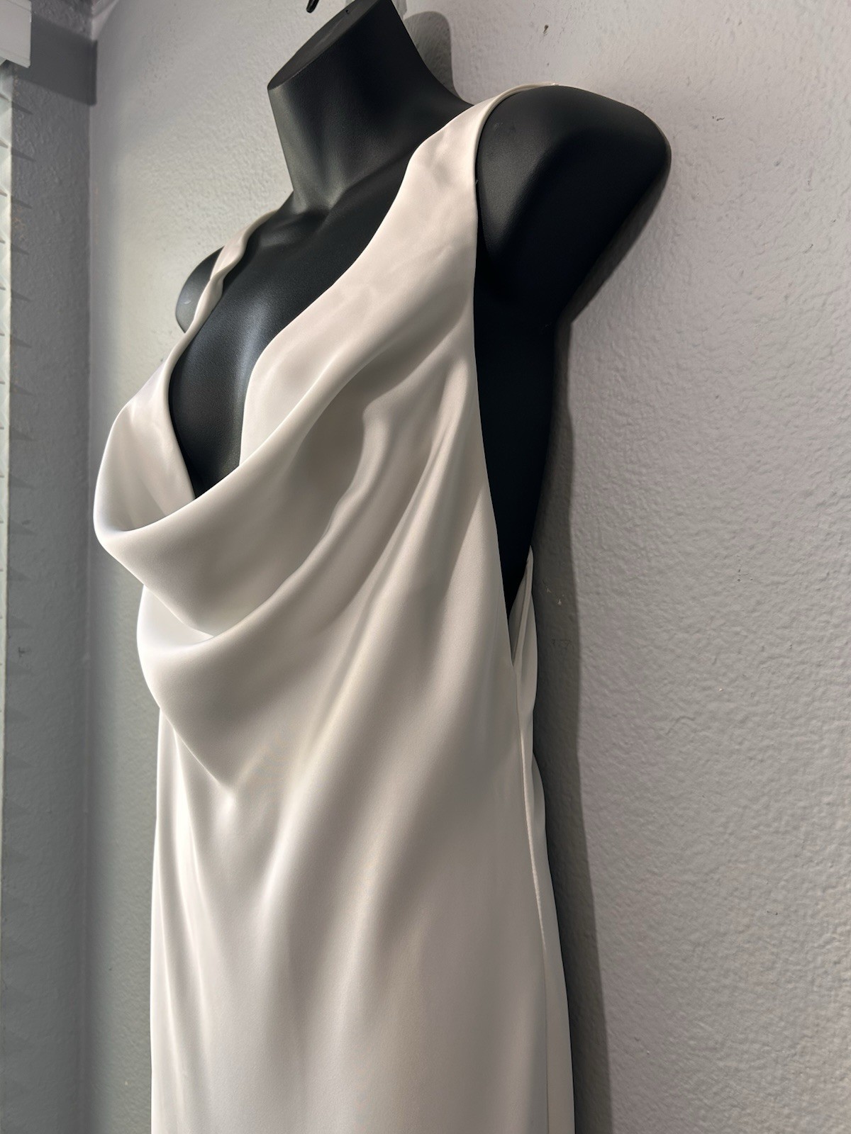NEW NOEL & JEAN Katie May Muse Gown Ivory XL Satin Open Back Bridal *See Pics