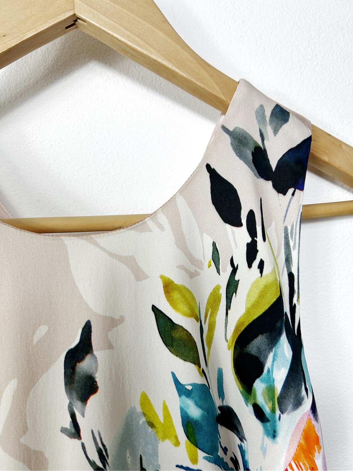 Karen Mullen Floral Satin Pencil Wedding Occasion Bodycon Midi Dress UK 8