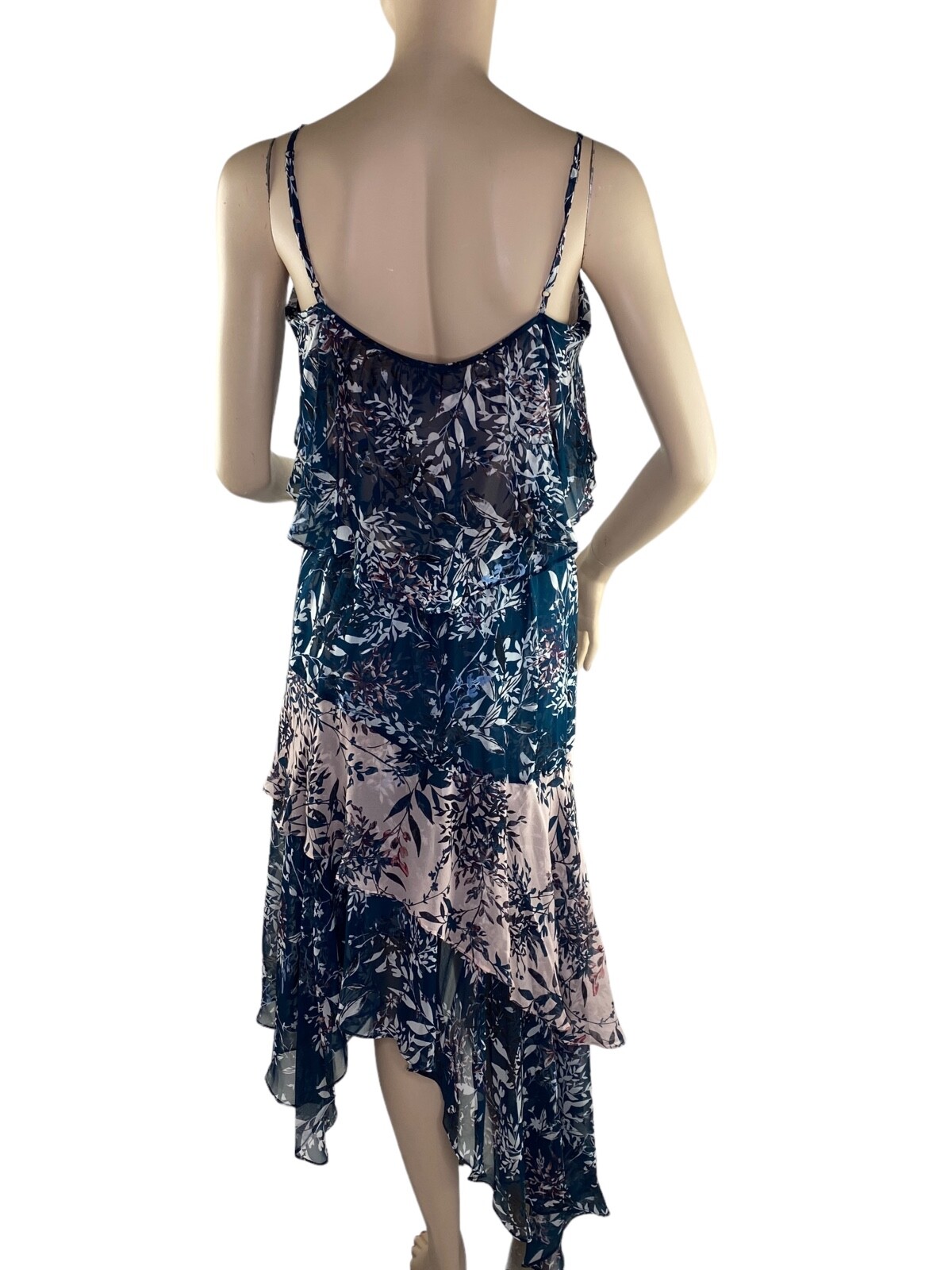NWT $348 PARKER Silk Dress Boho Chic Festival Coquette Midi to Maxi XS