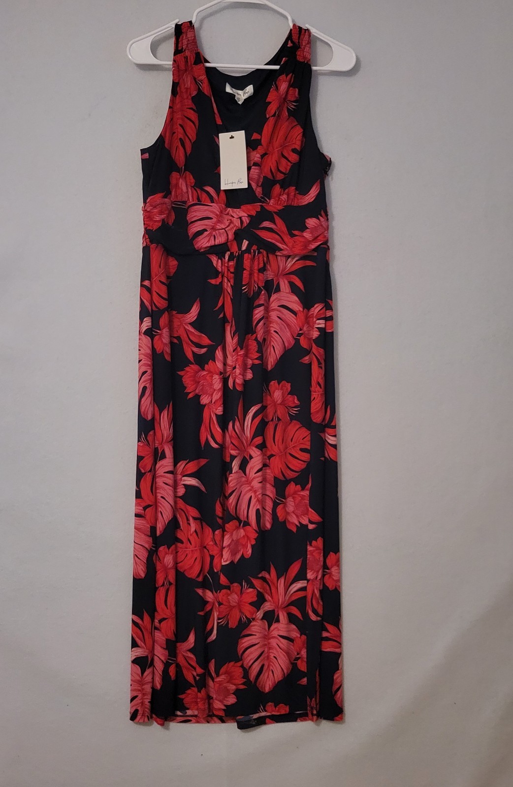 Harper Rose Dress Women’s NWT Navy & Hot Pink Floral Sleeveless Dress Size 12