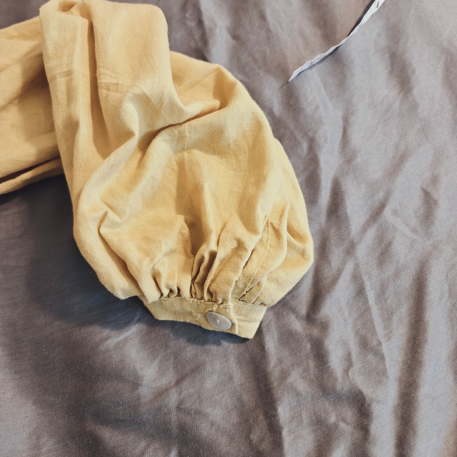 Capulet Monroe Light Yellow Off-the-Shoulder Button-Up Midi Dress