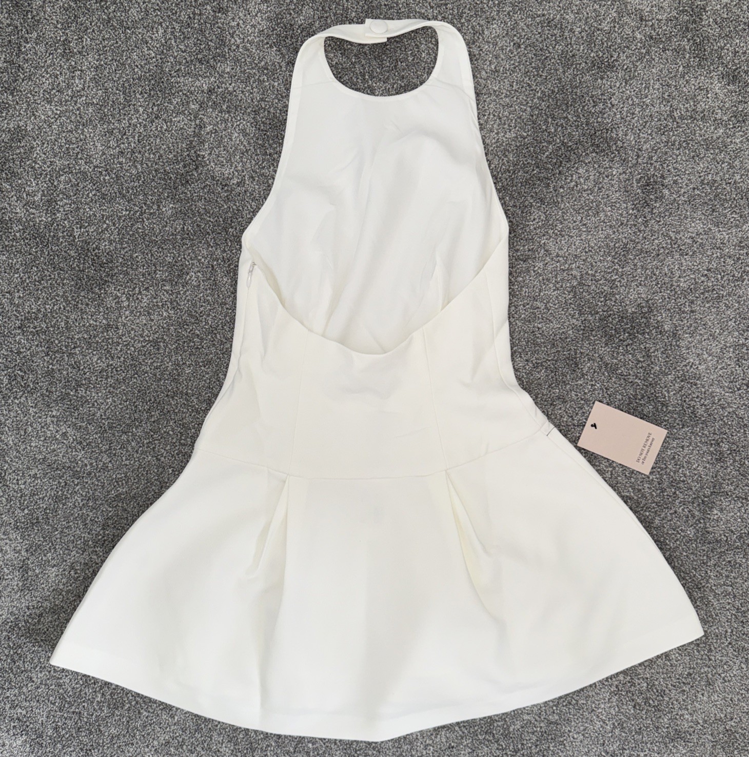 BNWT ODD MUSE THE ULTIMATE MUSE DROPPED HEM MINI DRESS WHITE SIZE M RRP £125