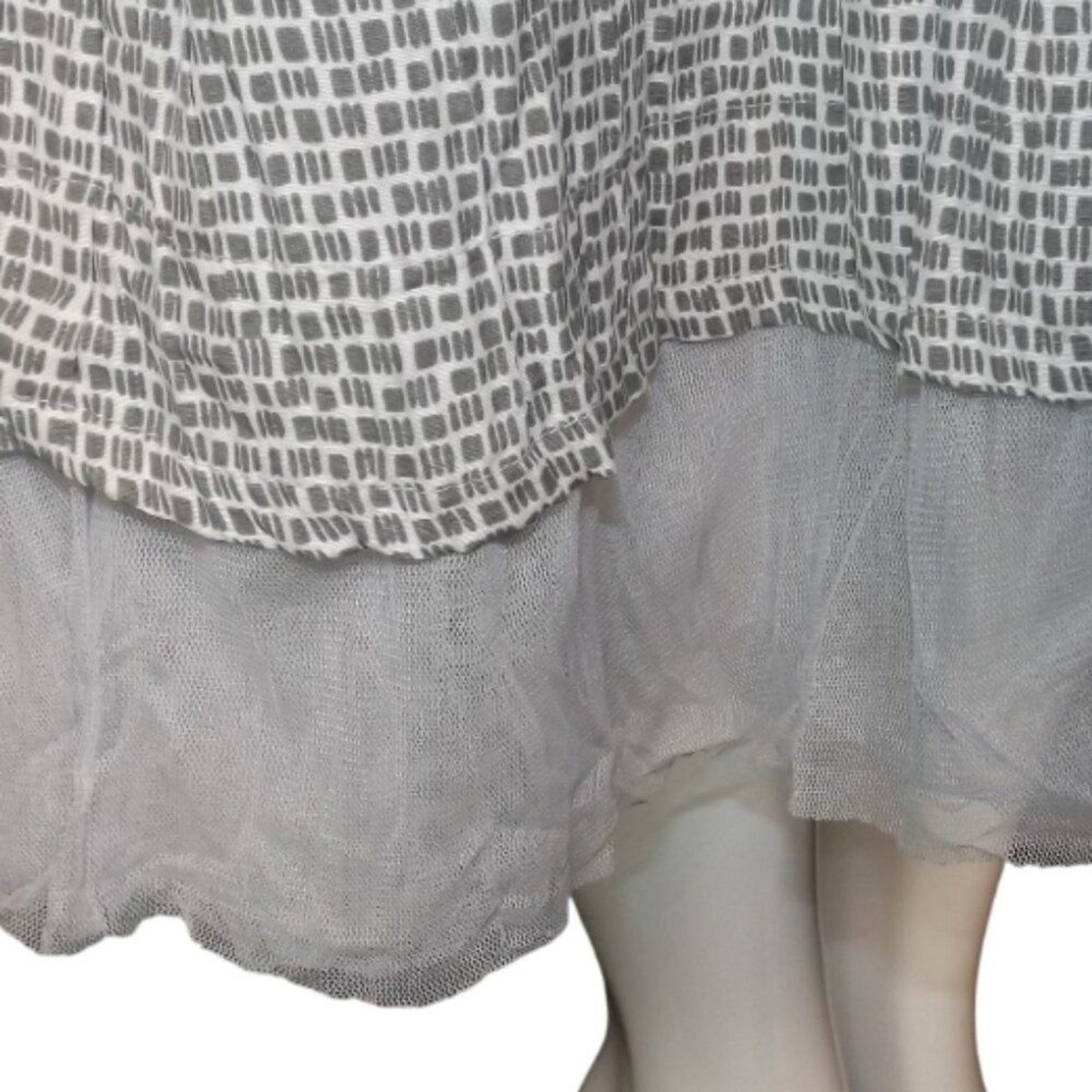 GERSHON BRAM Dress, XL, Summery, Pockets, Sleeveless, Greenish-gray abstract