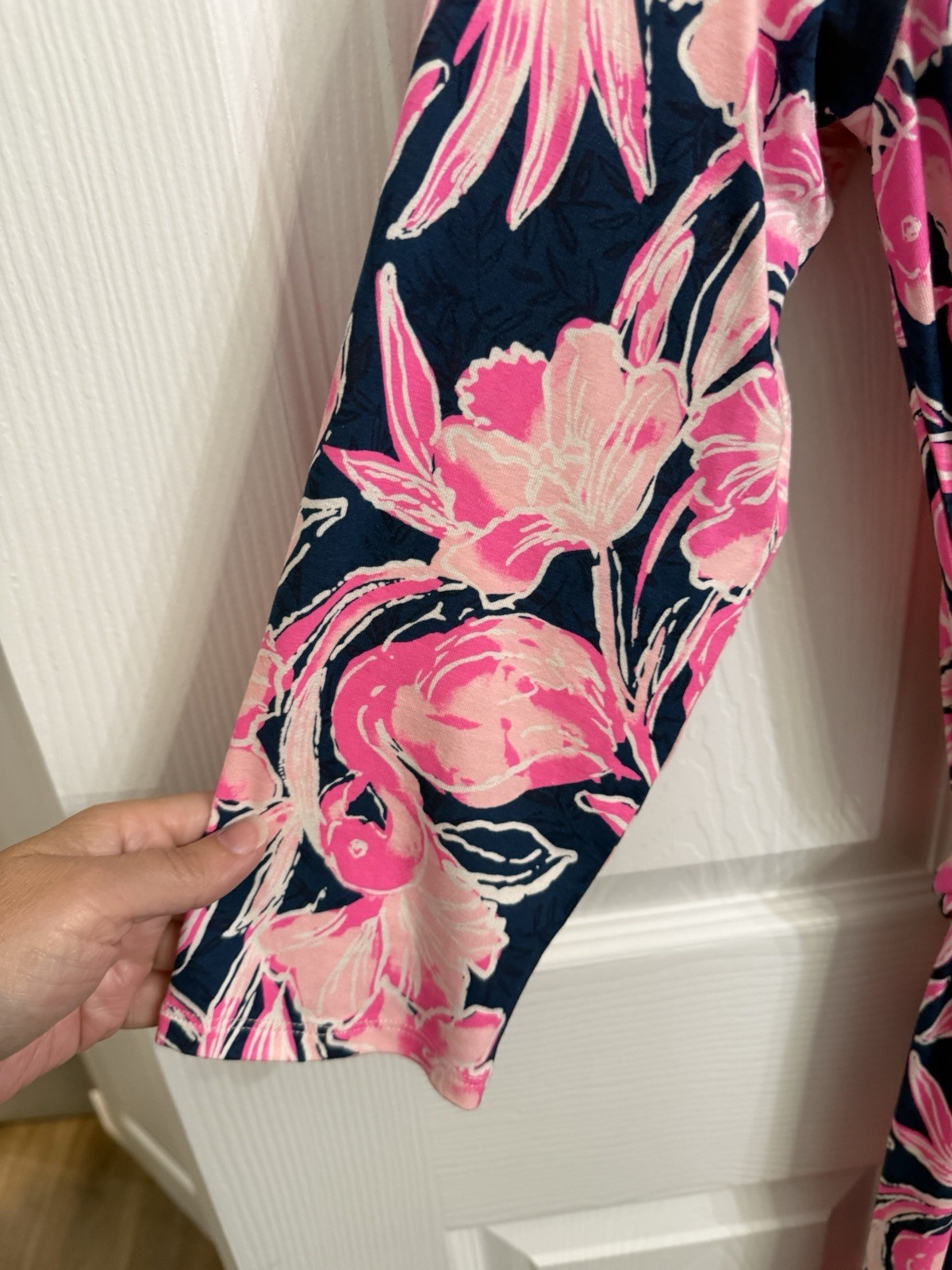 Lilly Pulitzer Holloway Maxi Dress Inky Navy Flamingle Flamingo Print M Coastal