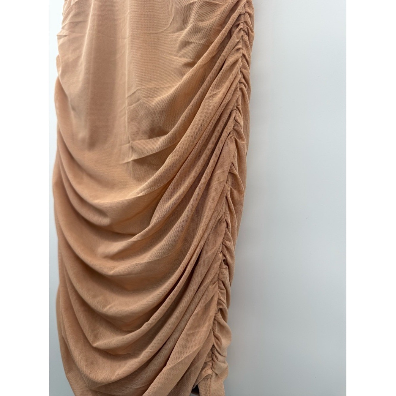NWT princess polly Atticus mesh overlay Mini Dress Strapless Bustier Nude size 4