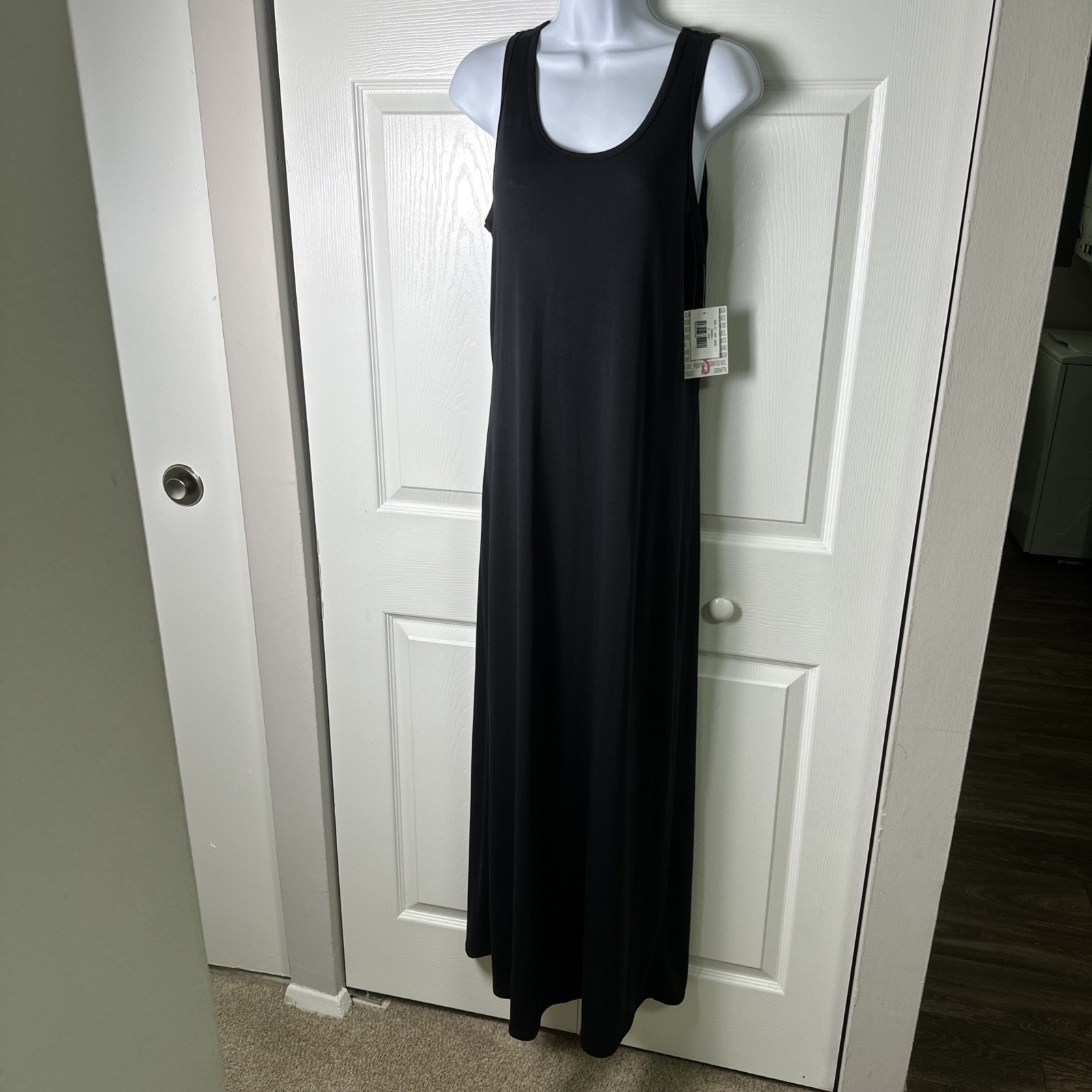 Solid Black Tank Top Maxi Dress Size Small Cruise Attire LuLaRoe Dani