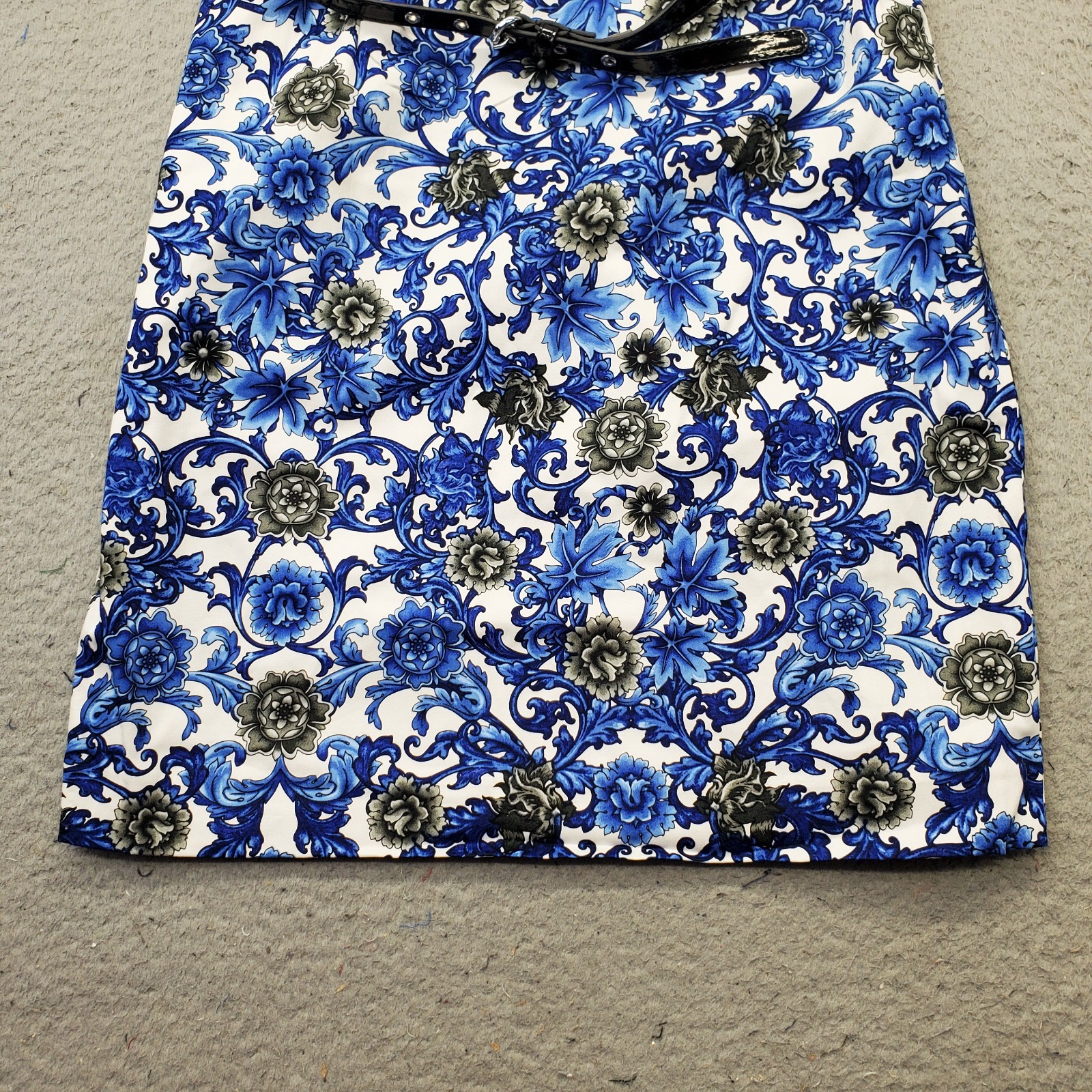 Premise Shift Dress Womens 4 Multi Floral Fully Lined Belted Waist Back Zip