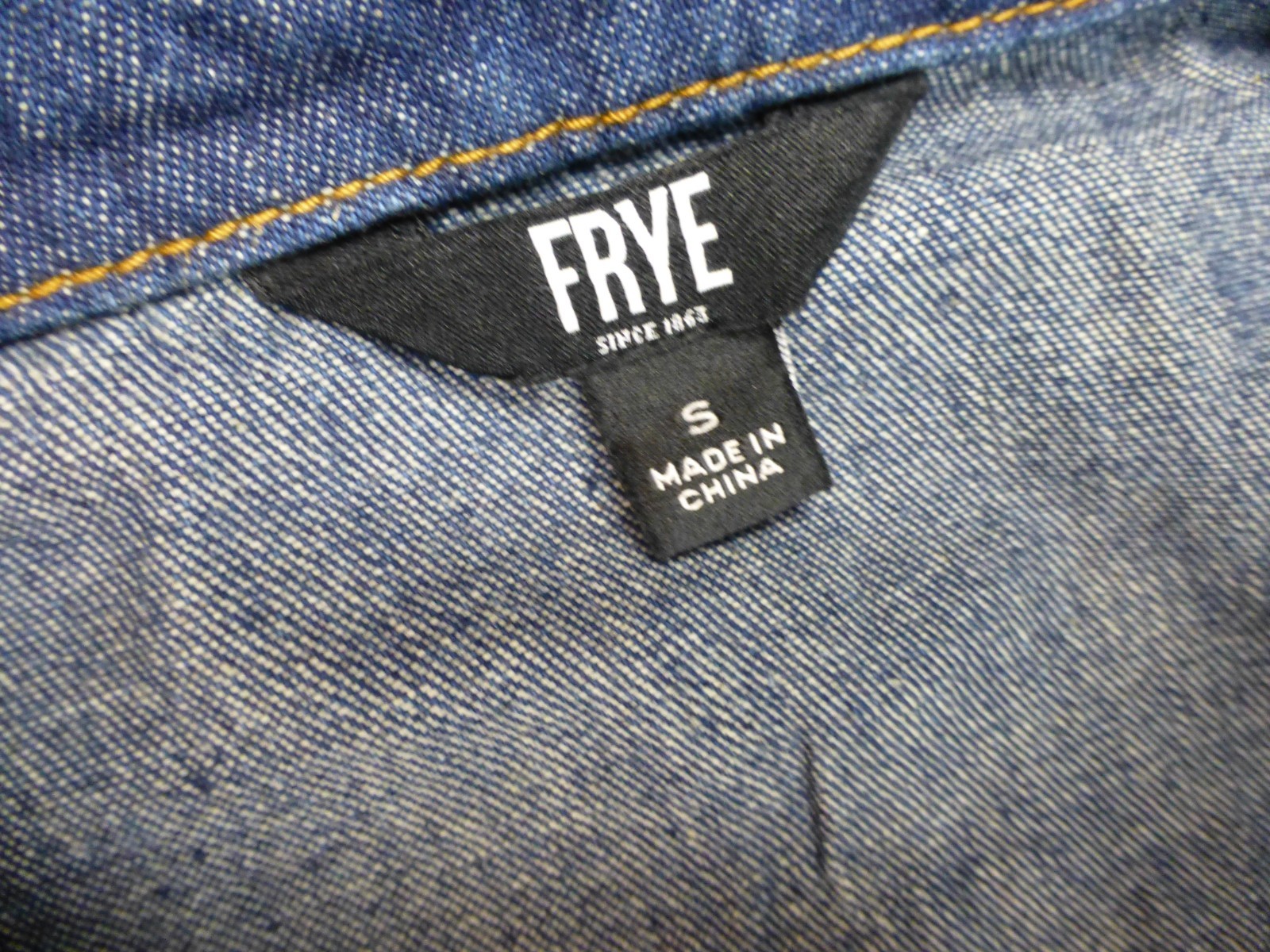 Frye Women’s Denim Midi Button Down Dark Wash Jean Dress Small Chambray Casual
