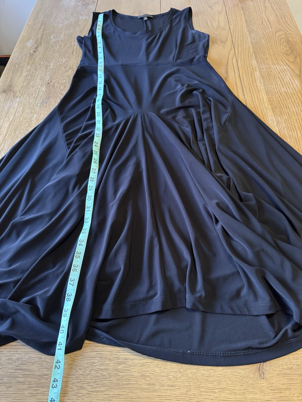 Picadilly Fashions Size Small black slinky knit sleeveless dress Loungewear City