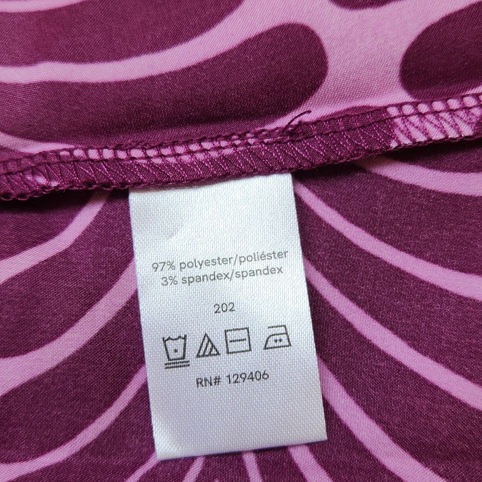 Venus Purple Pink Abstract Leaf Print Maxi Dress XL Sleeveless Tassels Tie Back