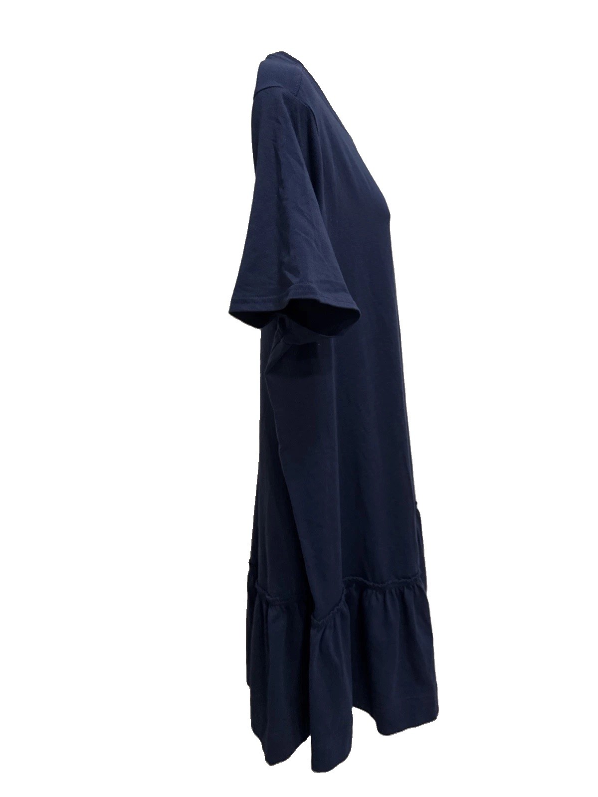 Terra & Sky Dress Plus Size Navy – Cotton Stretch Blend – Short Sleeves NWT