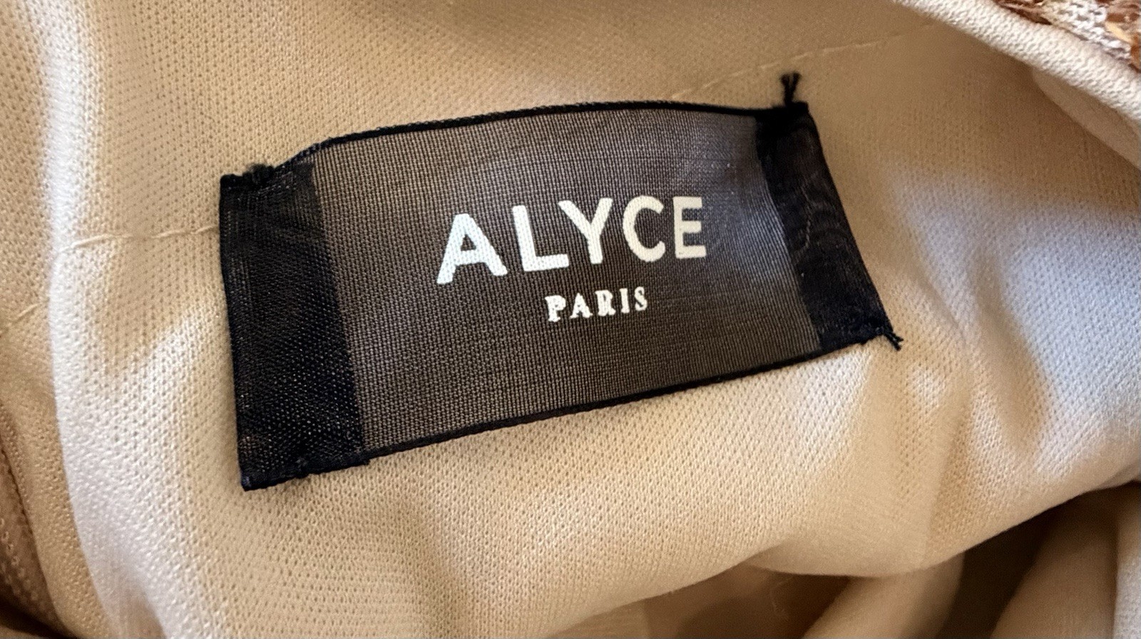 4622 alyce paris square neck sequin hoco dress size 2 (petite) lace up back