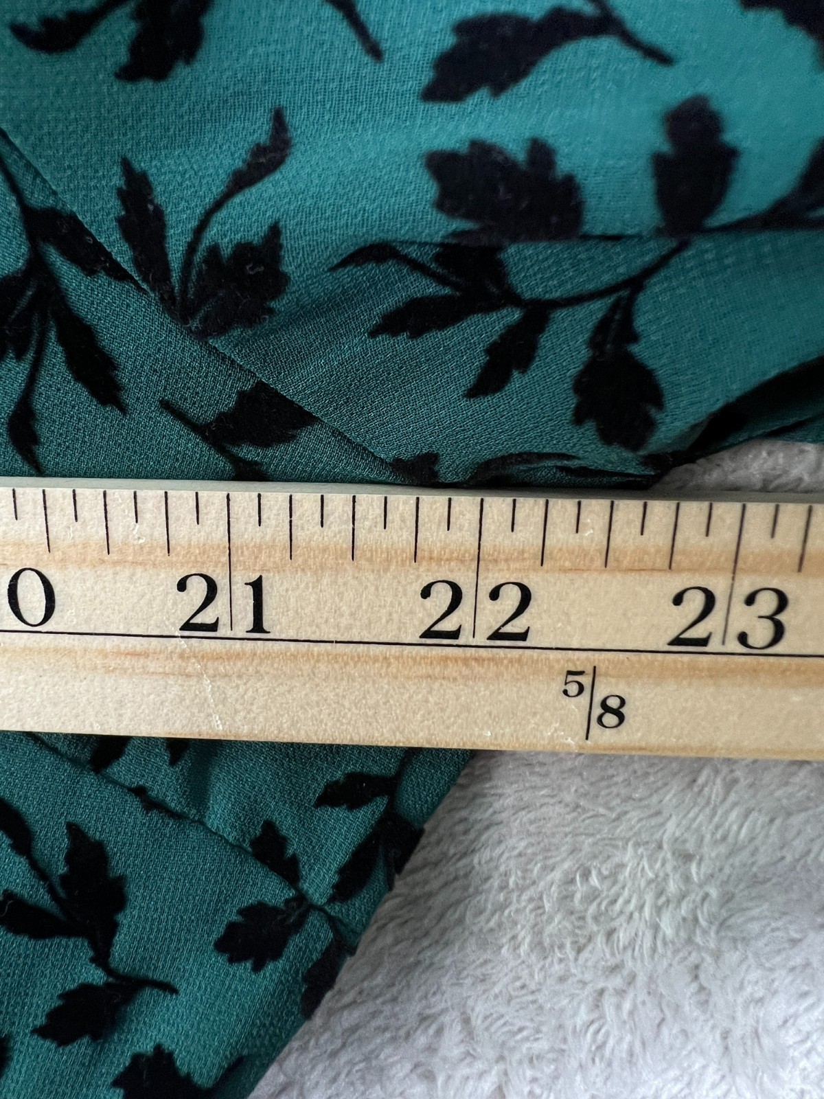 NWT BloomChic Lined Pockets Velvet Leaf Print Dress Women’s 14 16 Cottagecore