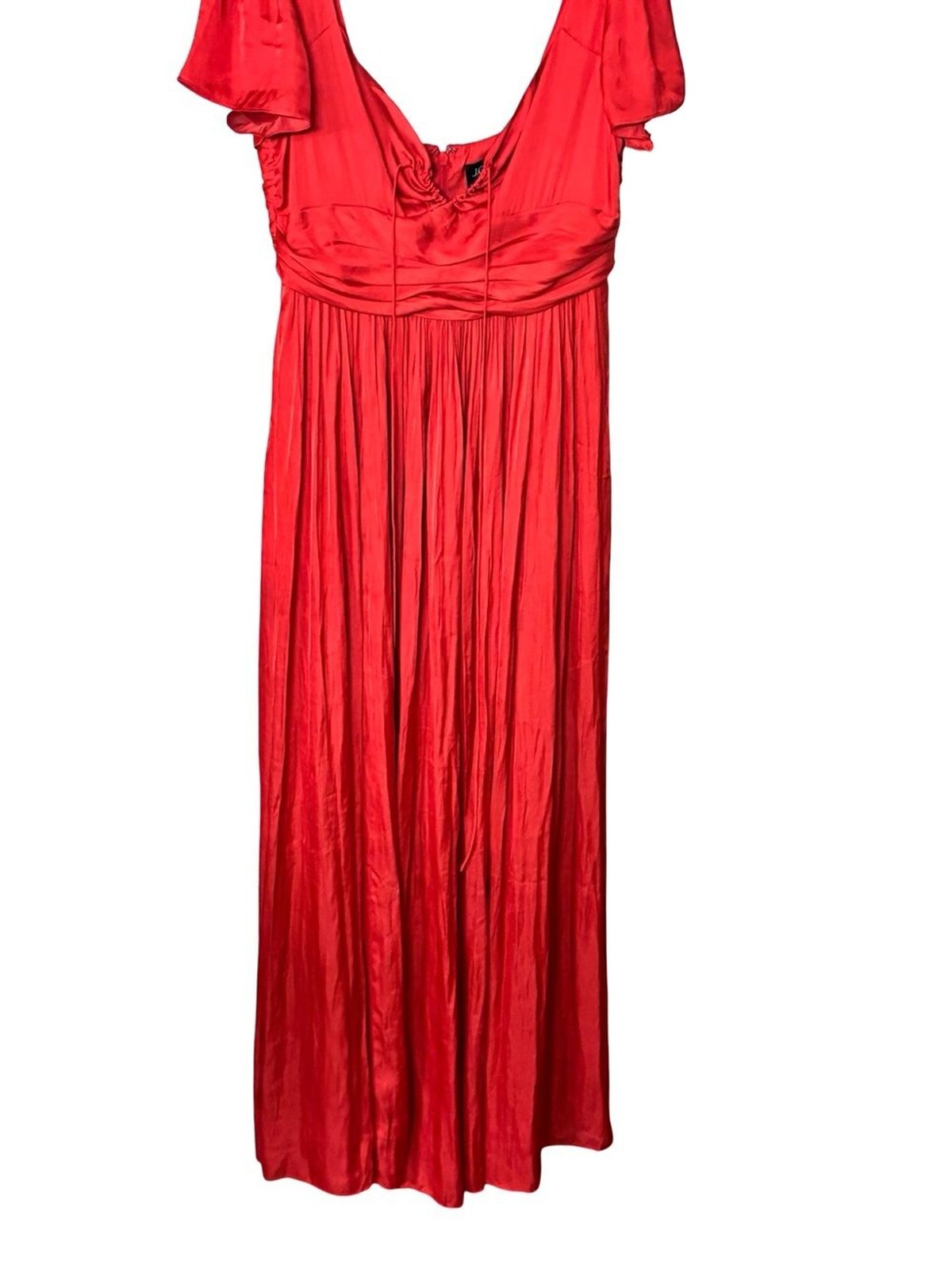 J.Crew Collection Flutter Sleeve Maxi Dress Luster Georgette