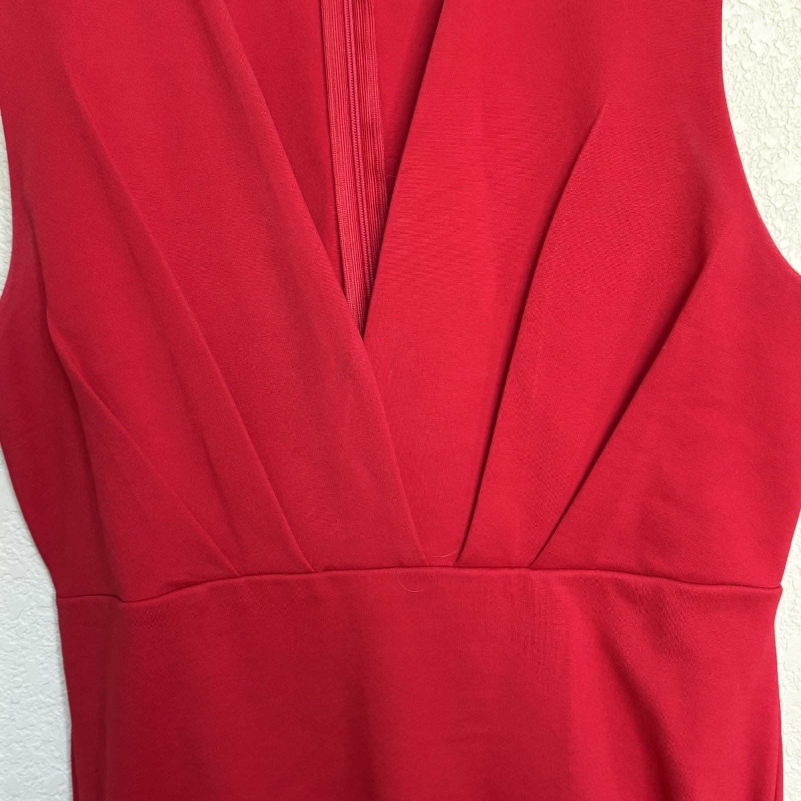 Lulus Cocktail Hour Red Wrap Bodycon Dress Ruched Size Medium Party Bold