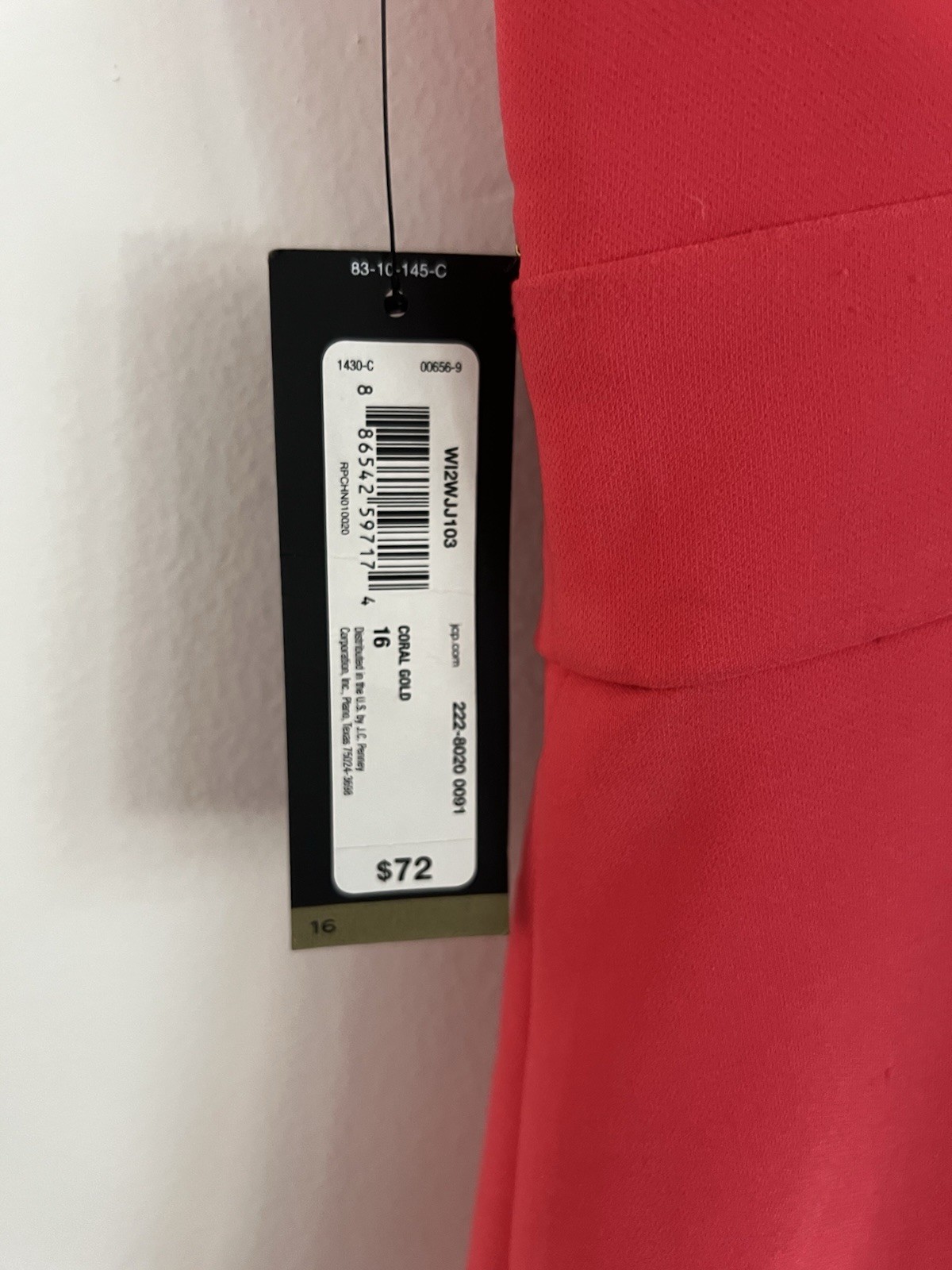 Worthington Womens Pink Solid Zip Accent Sleeveless Sheath Dress Size 16 NWT