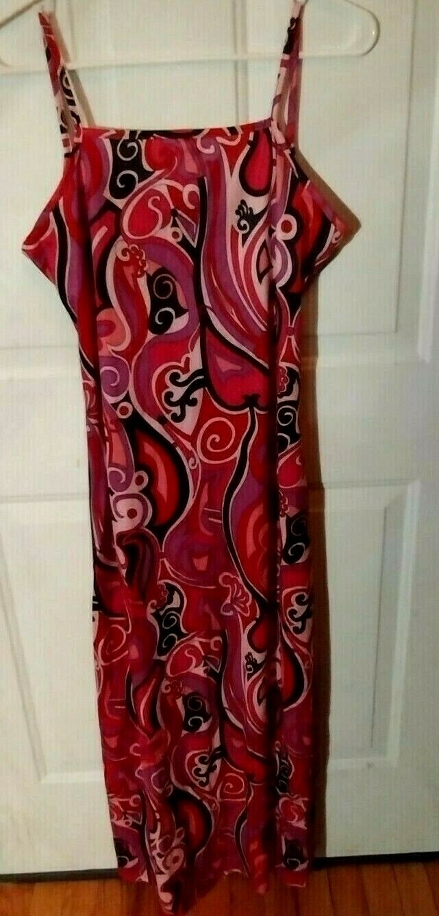 GROOVY maxi-dress multi-color size Juniors M by No Bounderies